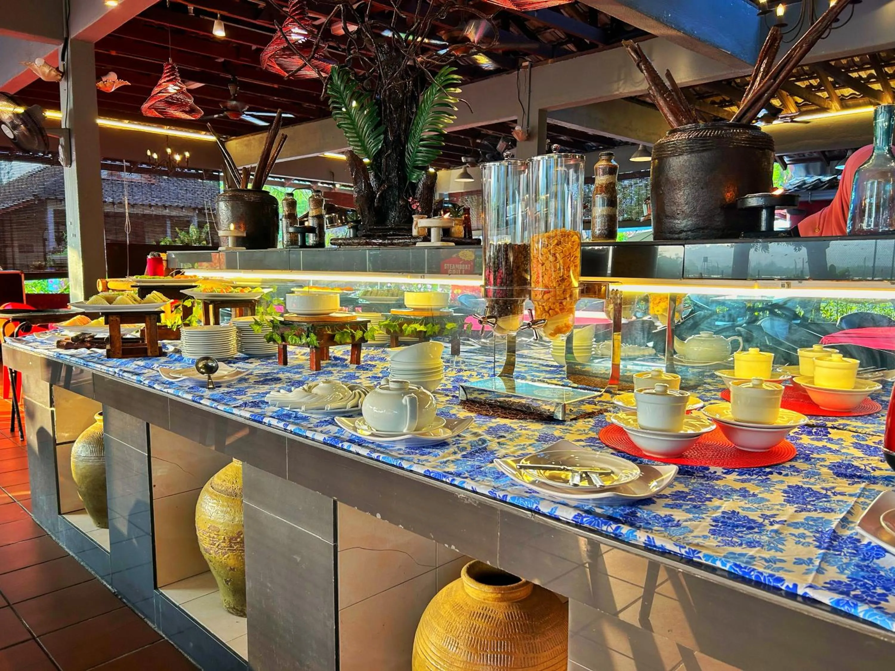 Buffet breakfast in RUMBIA RESORT VILLA Paka Terengganu