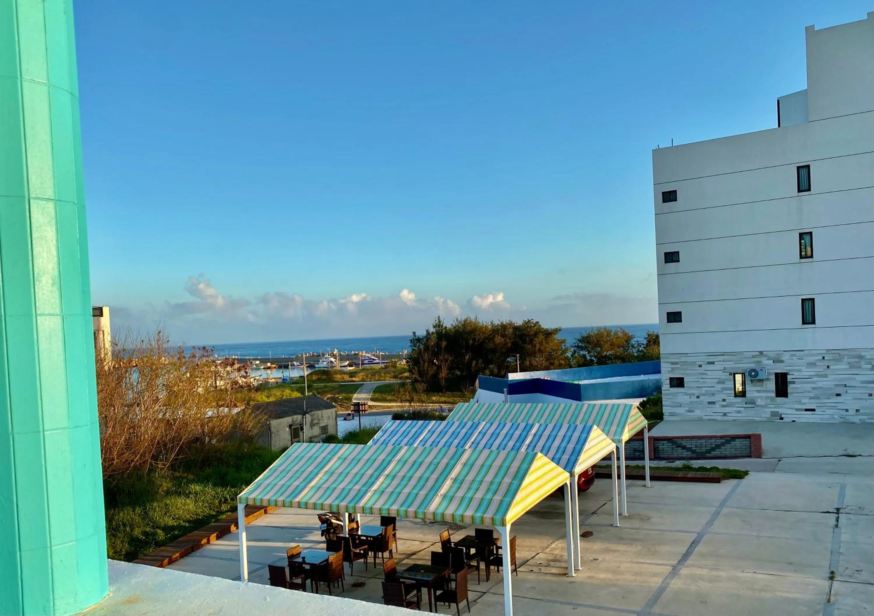 Sea view in 澎湖北吉光背包客民宿 Bayhouse Hostel Penghu