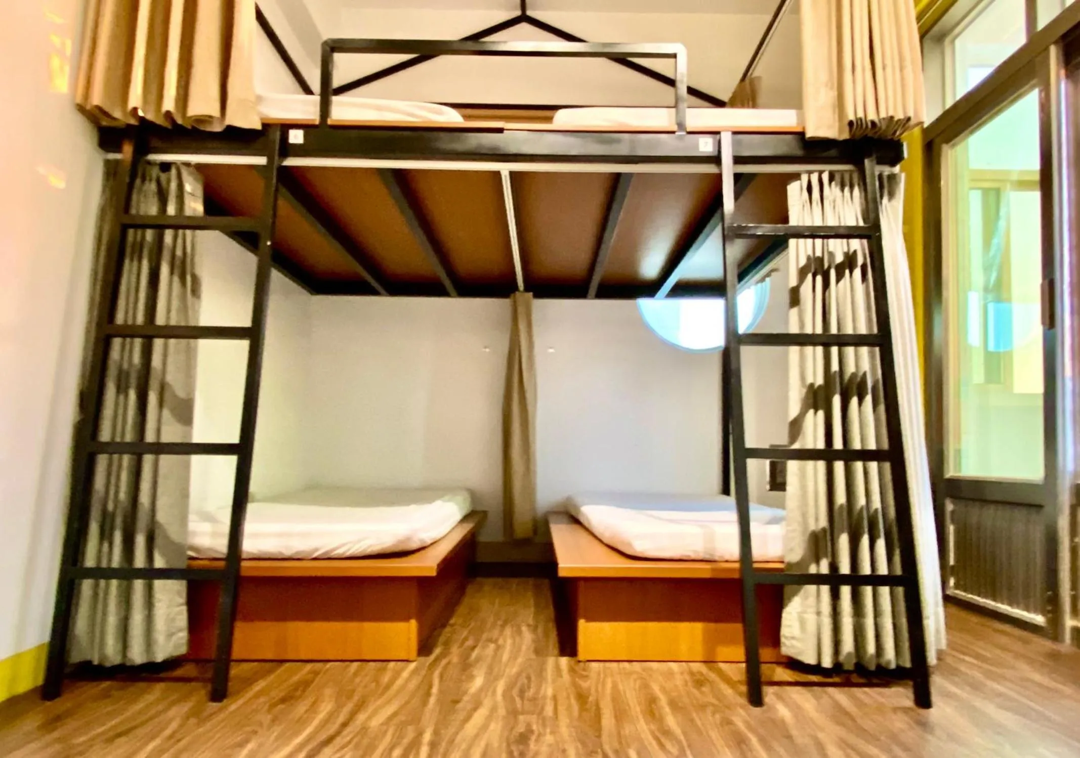 Sea view, Bed in 澎湖北吉光背包客民宿 Bayhouse Hostel Penghu
