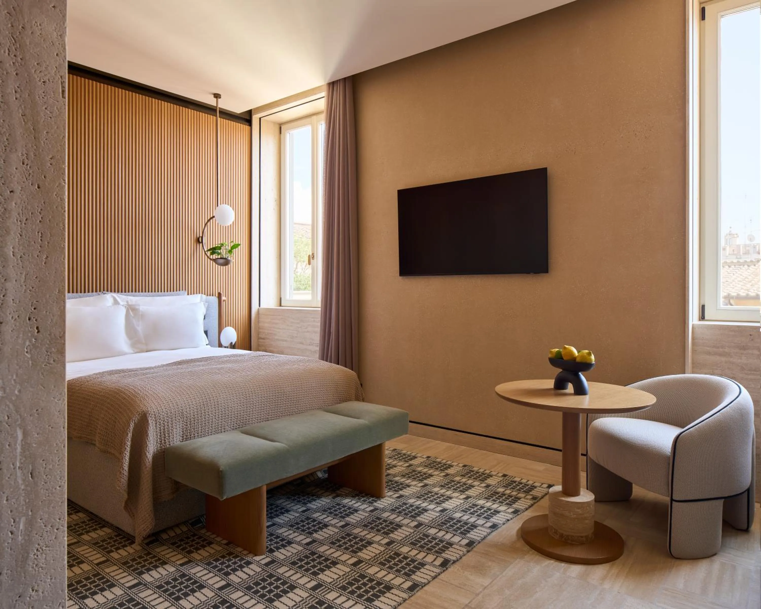 Bedroom, Bed in Six Senses Rome