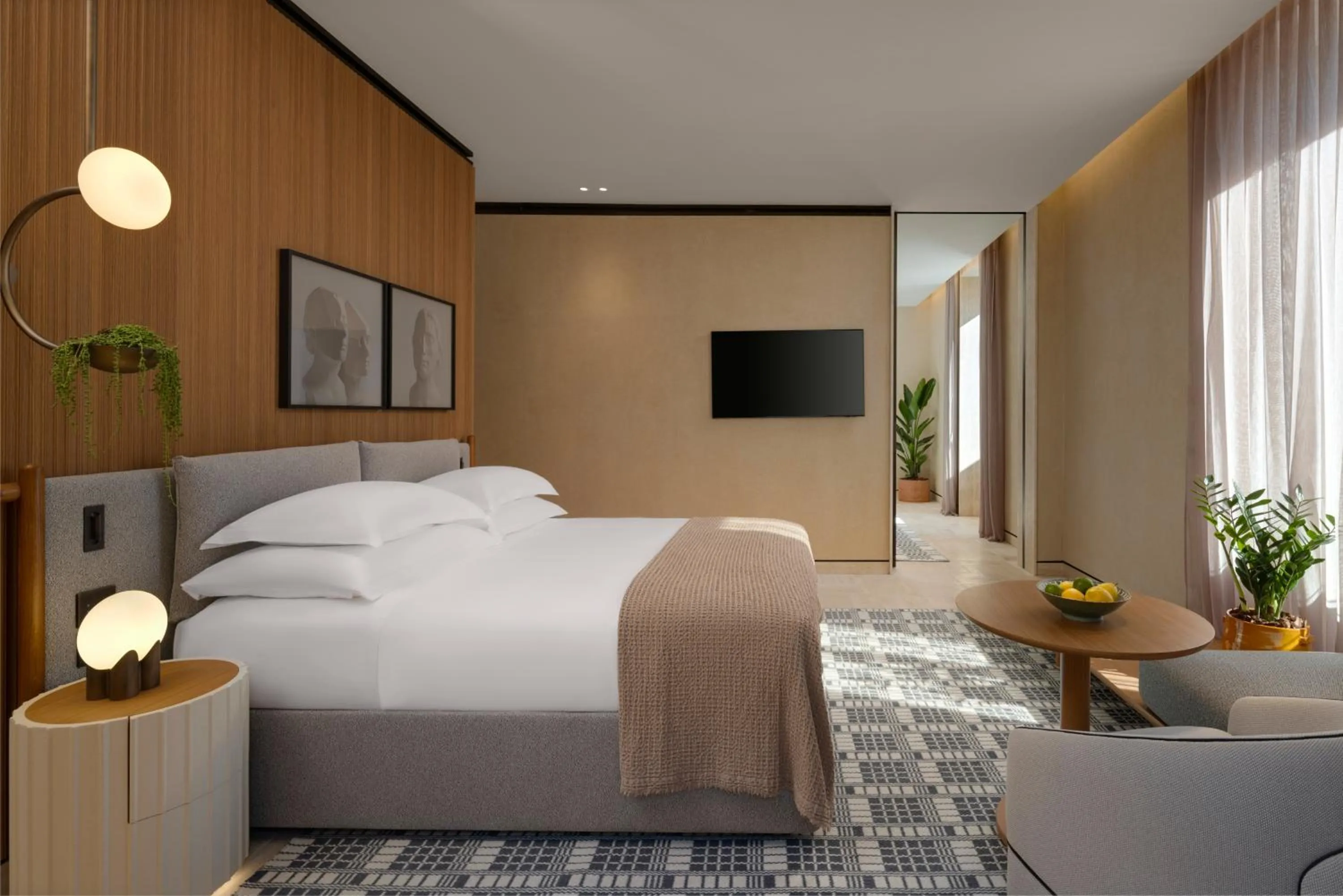 Bed in Six Senses Rome