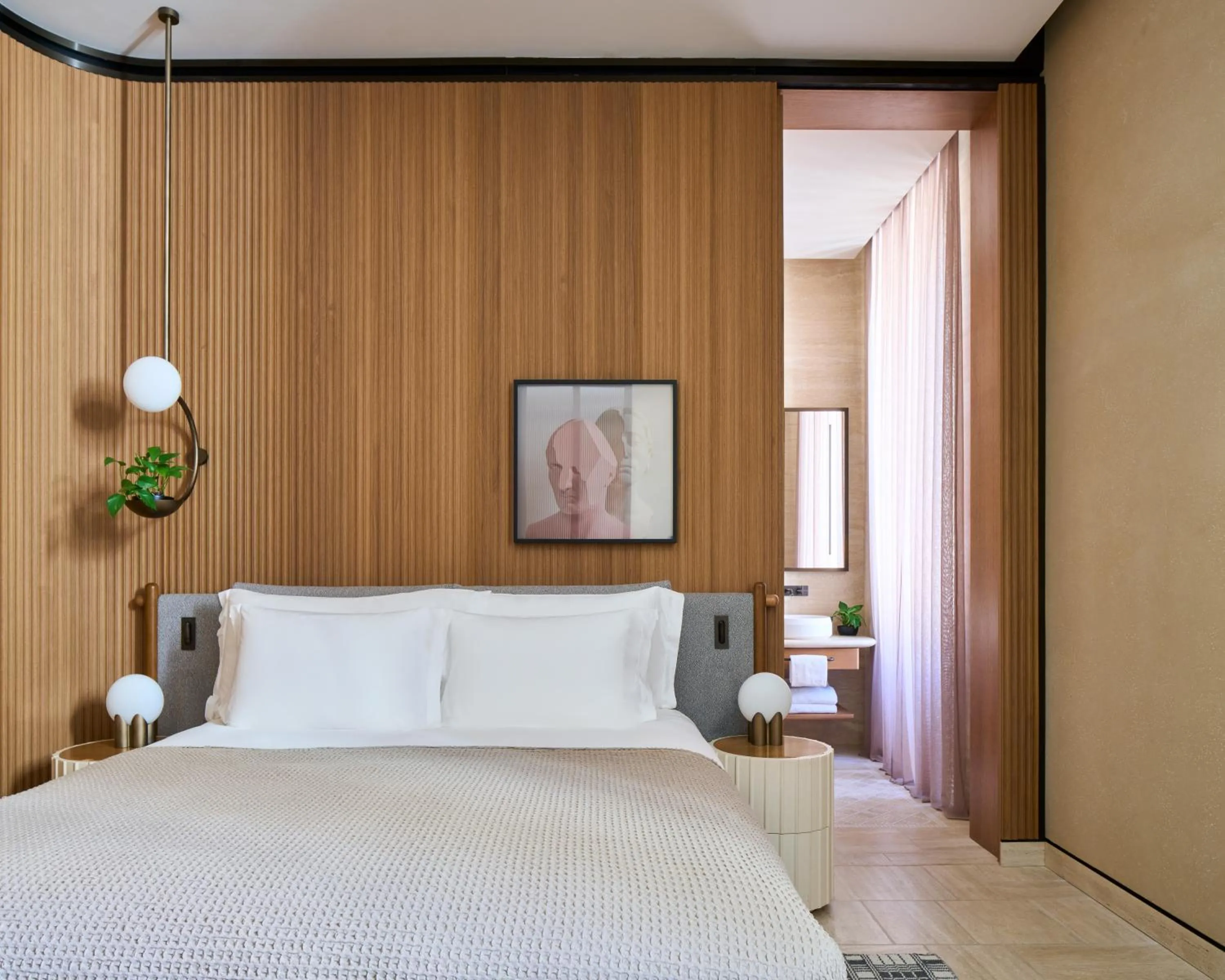 Bedroom, Bed in Six Senses Rome