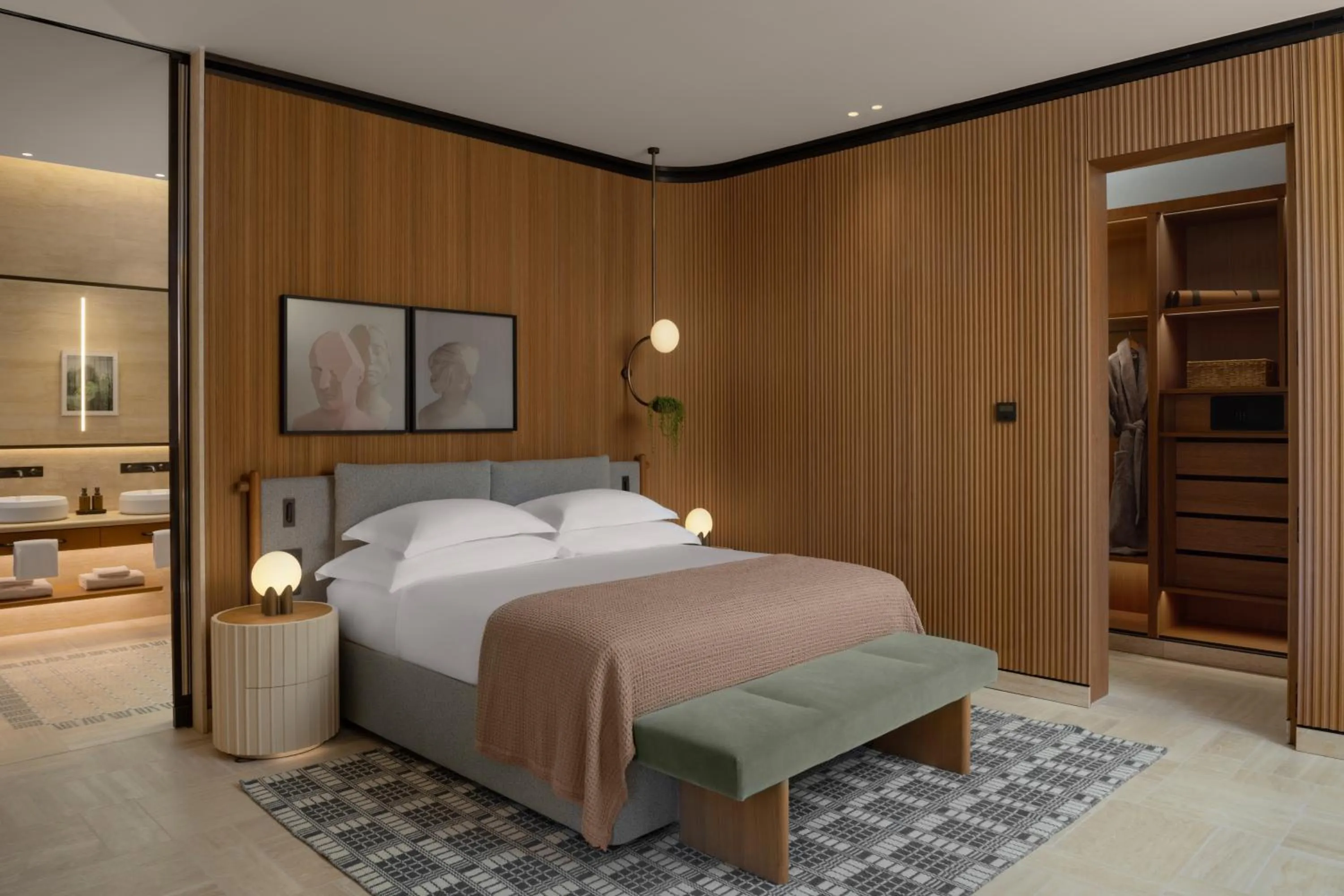 Bedroom, Bed in Six Senses Rome