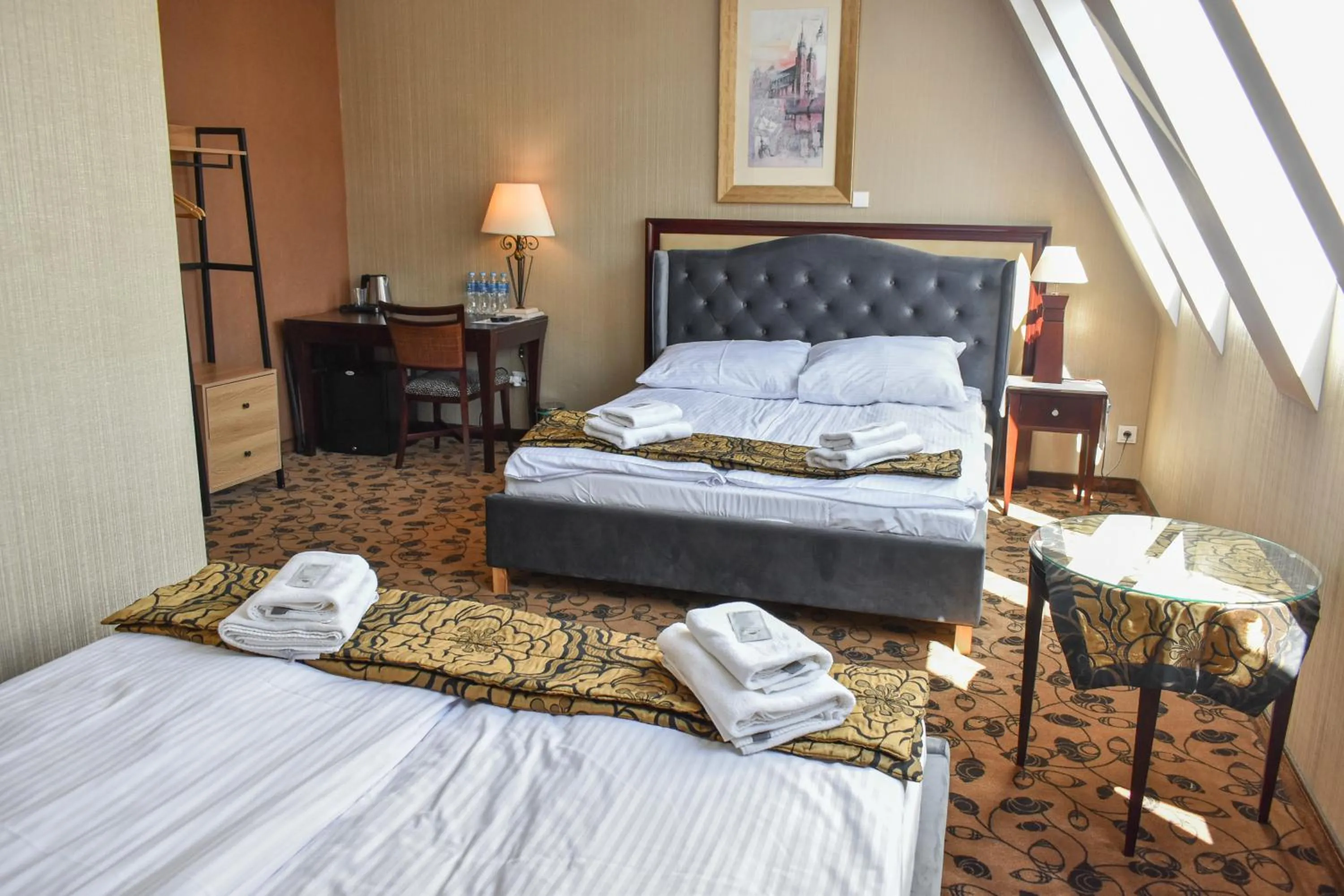 Photo of the whole room, Bed in Great Polonia Kraków Kazimierz