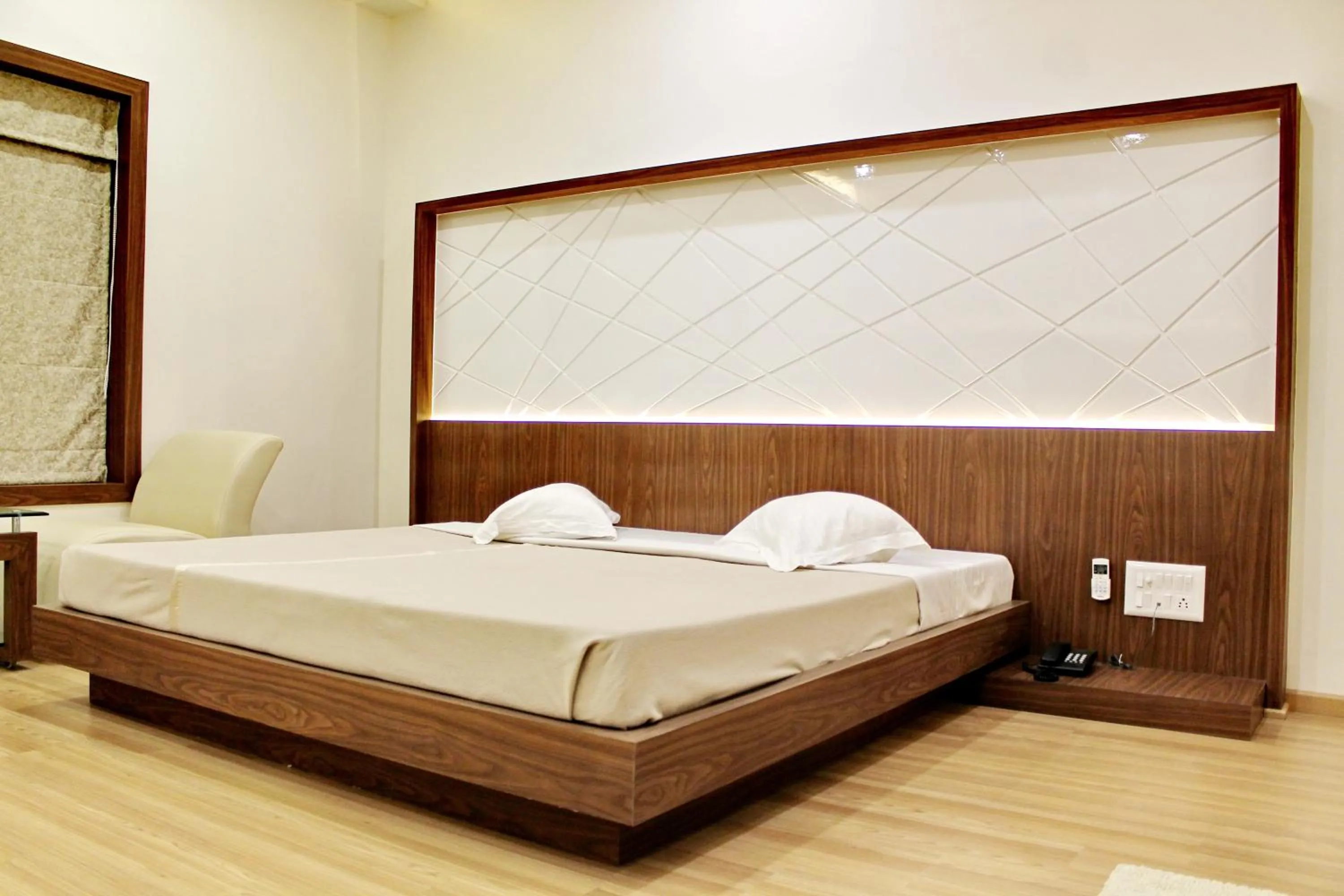 Bed in Hotel Kuber