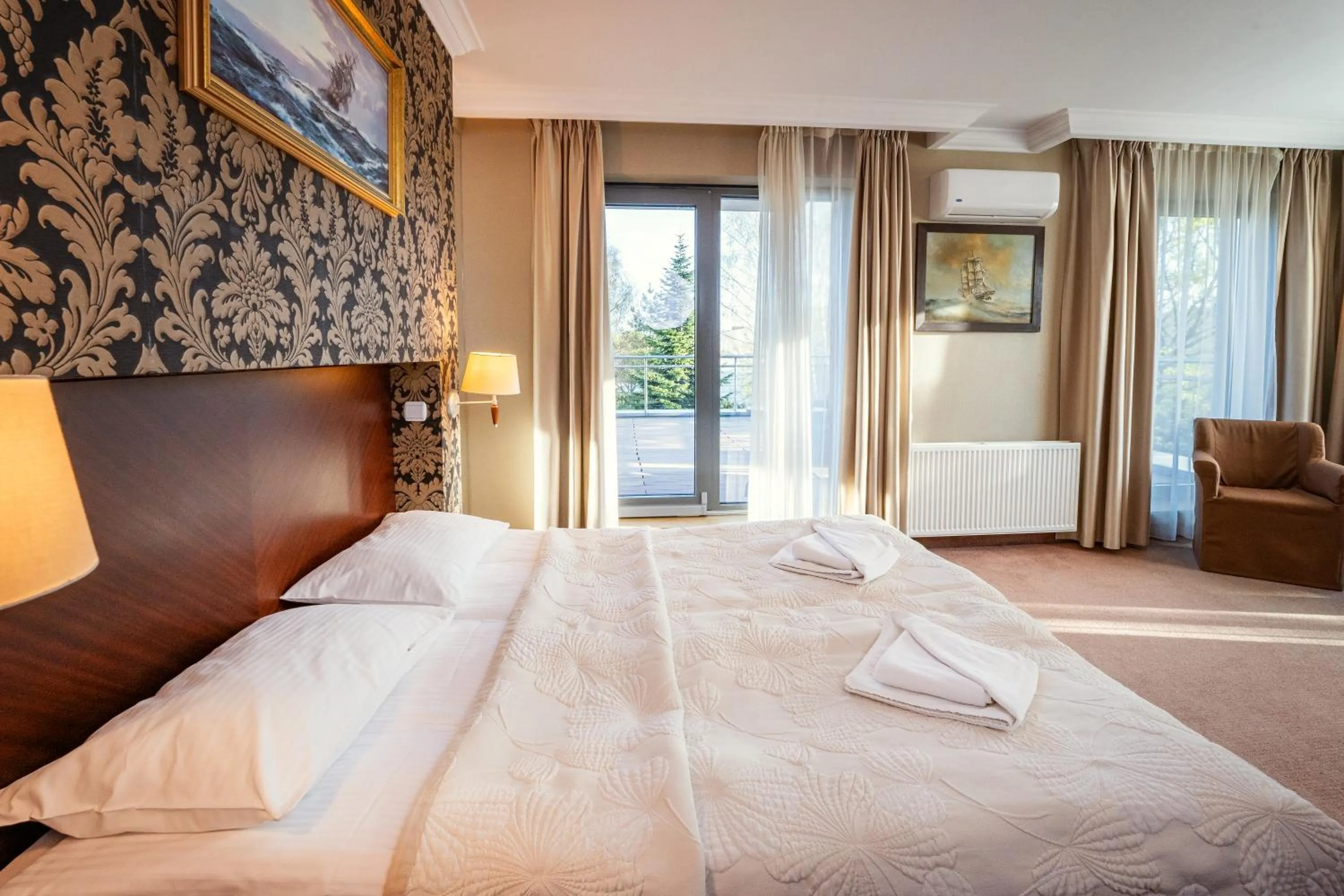 Bed in Hotel Kuracyjny Spa & Wellness