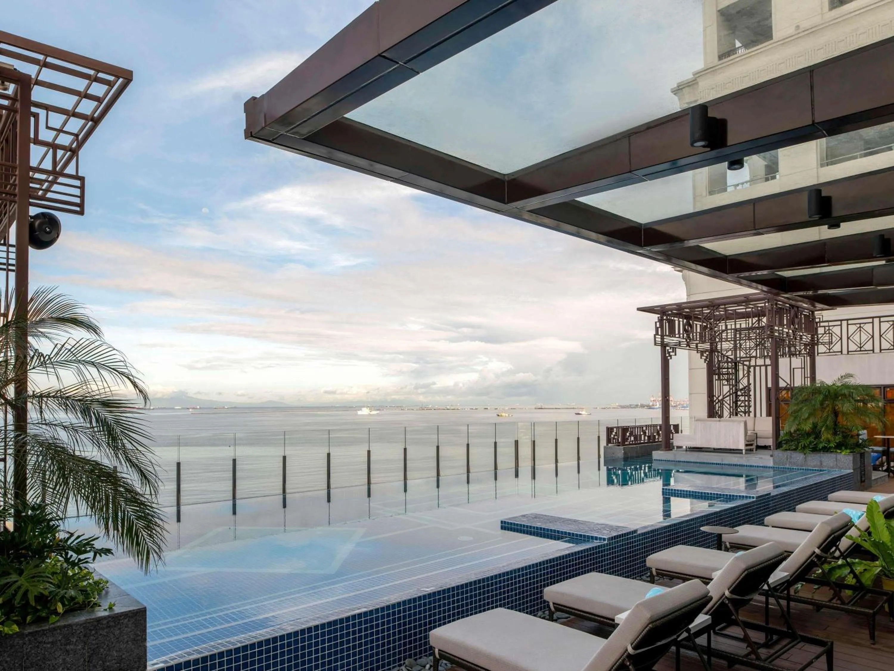 Pool view in Admiral Hotel Manila - MGallery Collection