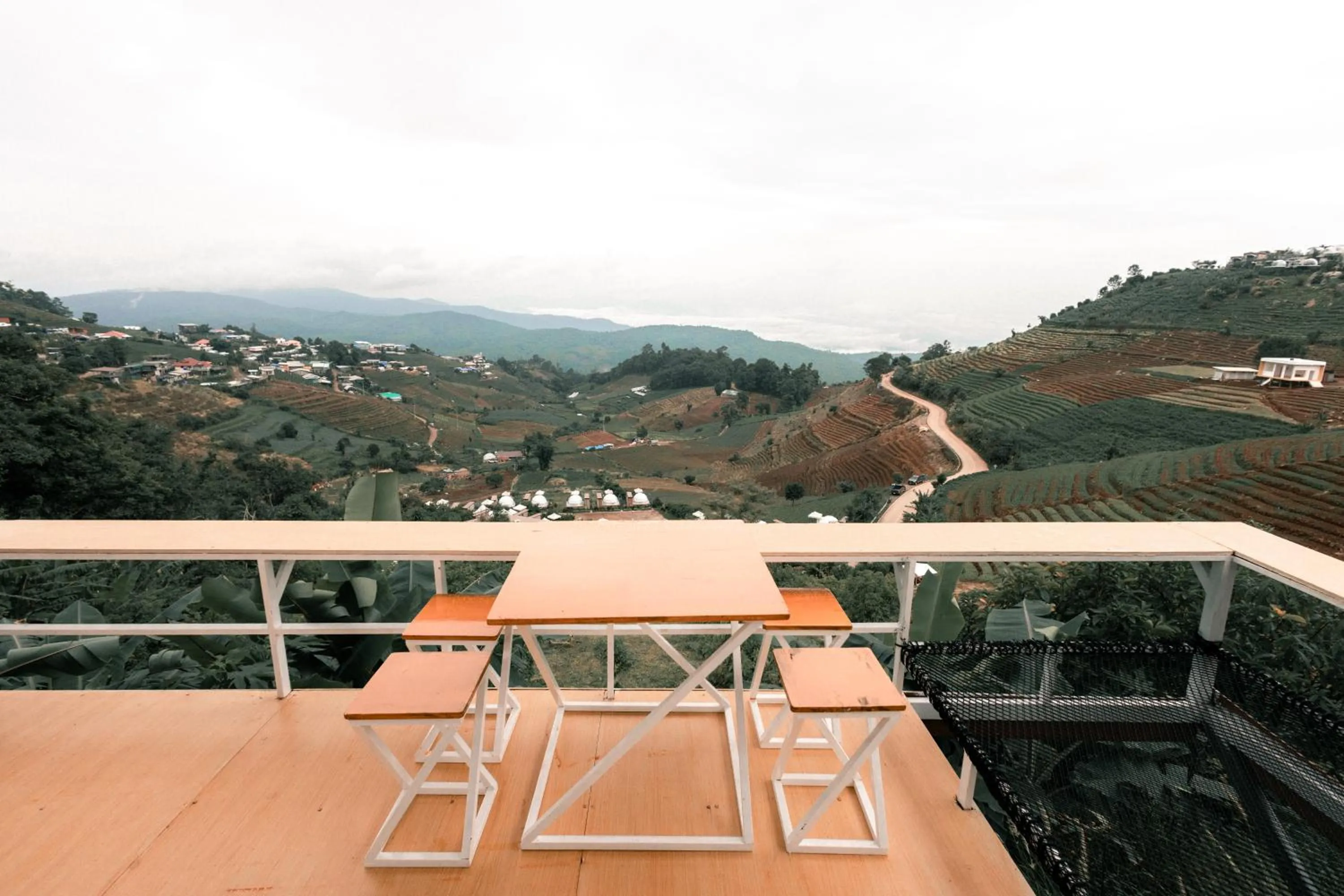 Natural landscape in ม่อนชาพาเพลิน ม่อนแจ่ม Monchapaplearn Monjam