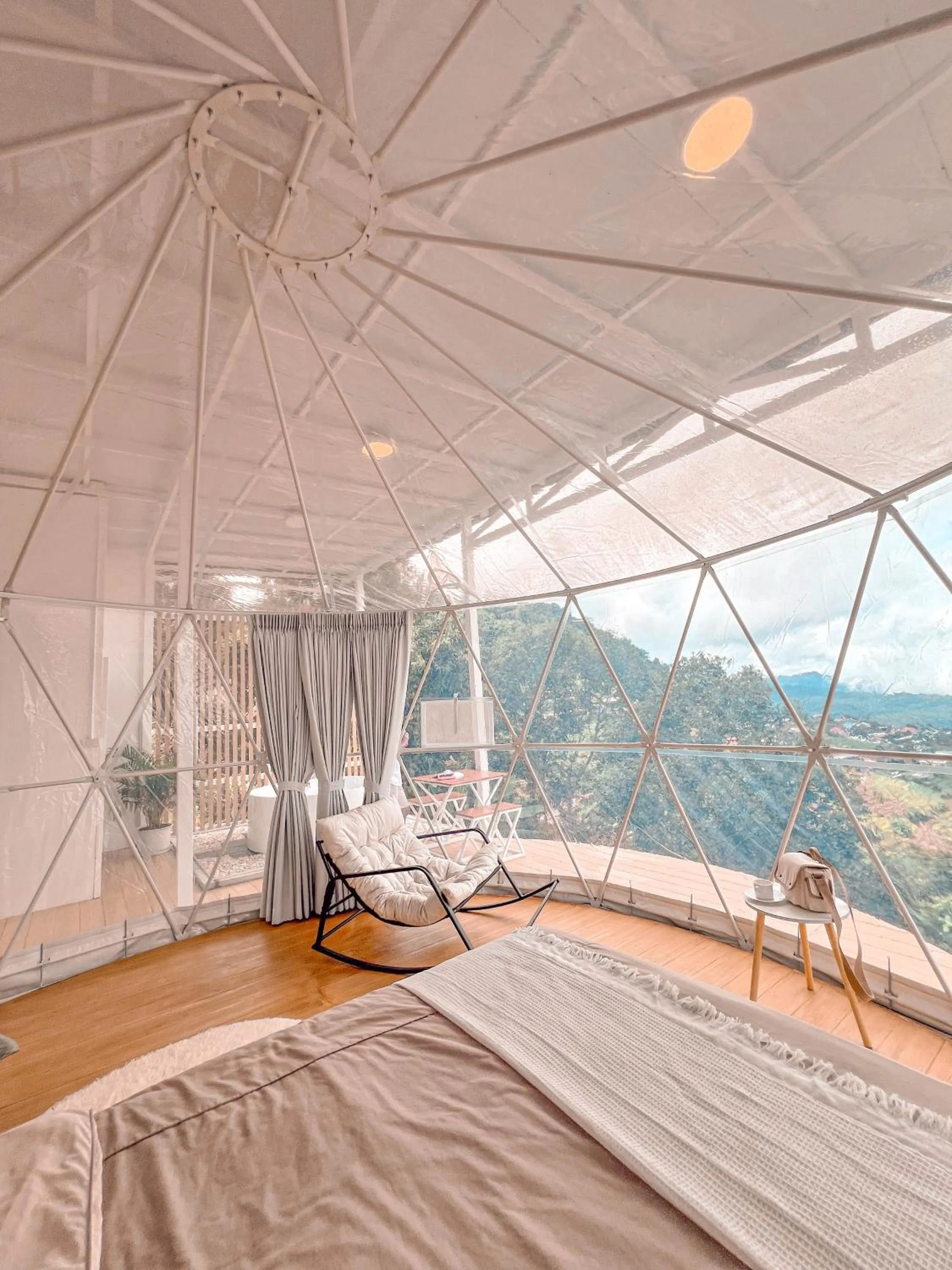 Bed in ม่อนชาพาเพลิน ม่อนแจ่ม Monchapaplearn Monjam