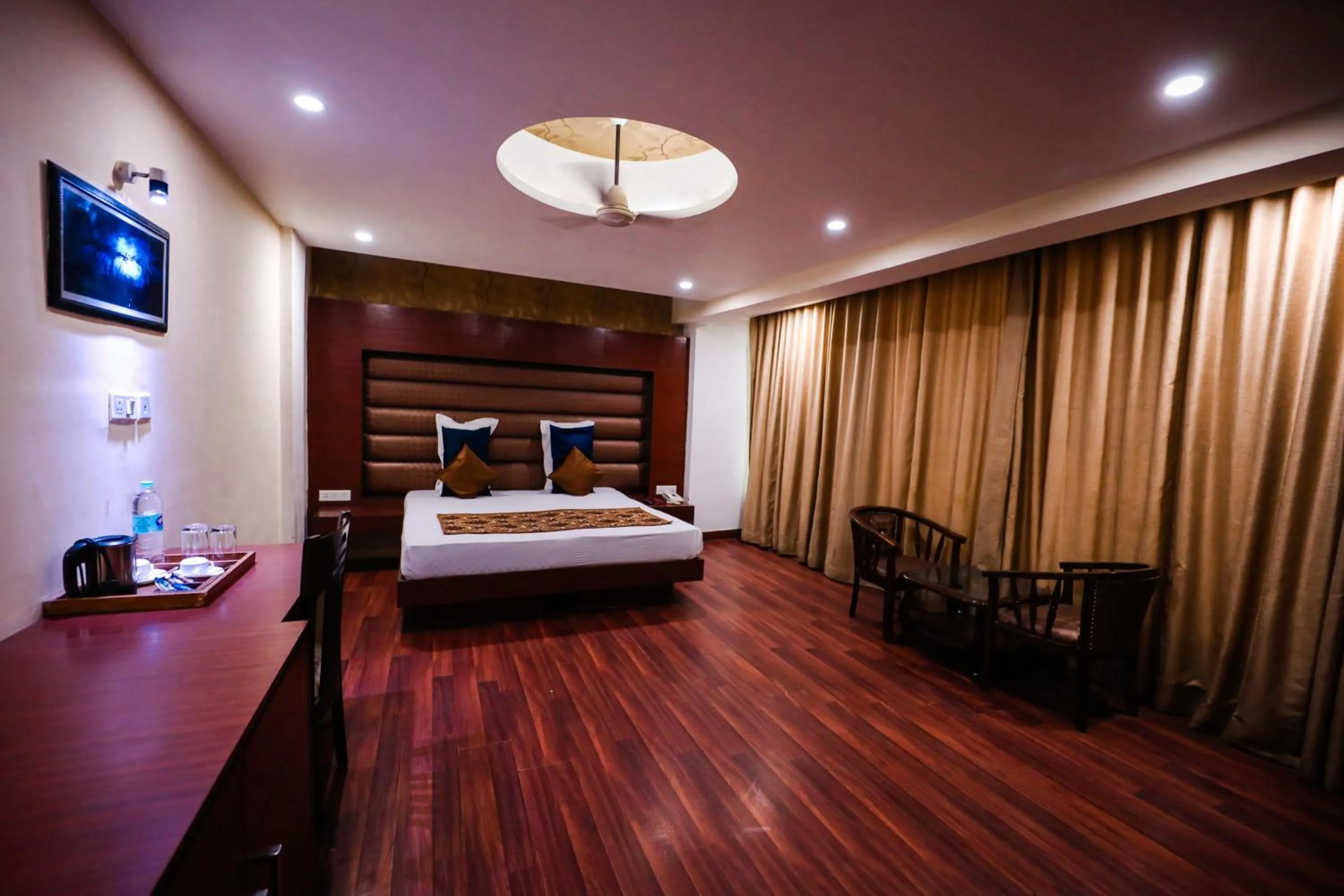 Photo of the whole room, Bed in HOMANSH GALAXY HOTEL