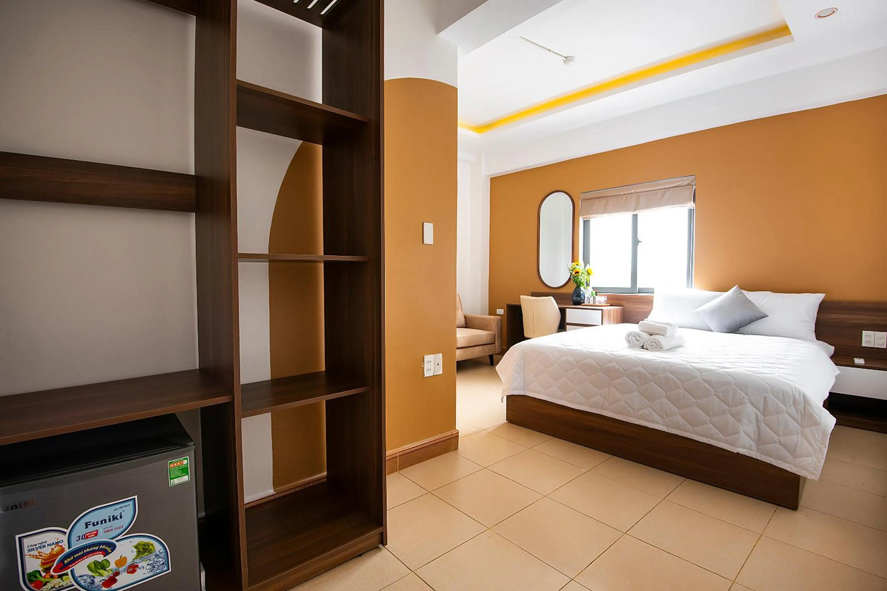 Photo of the whole room, Bed in Valentino Homestay Hue