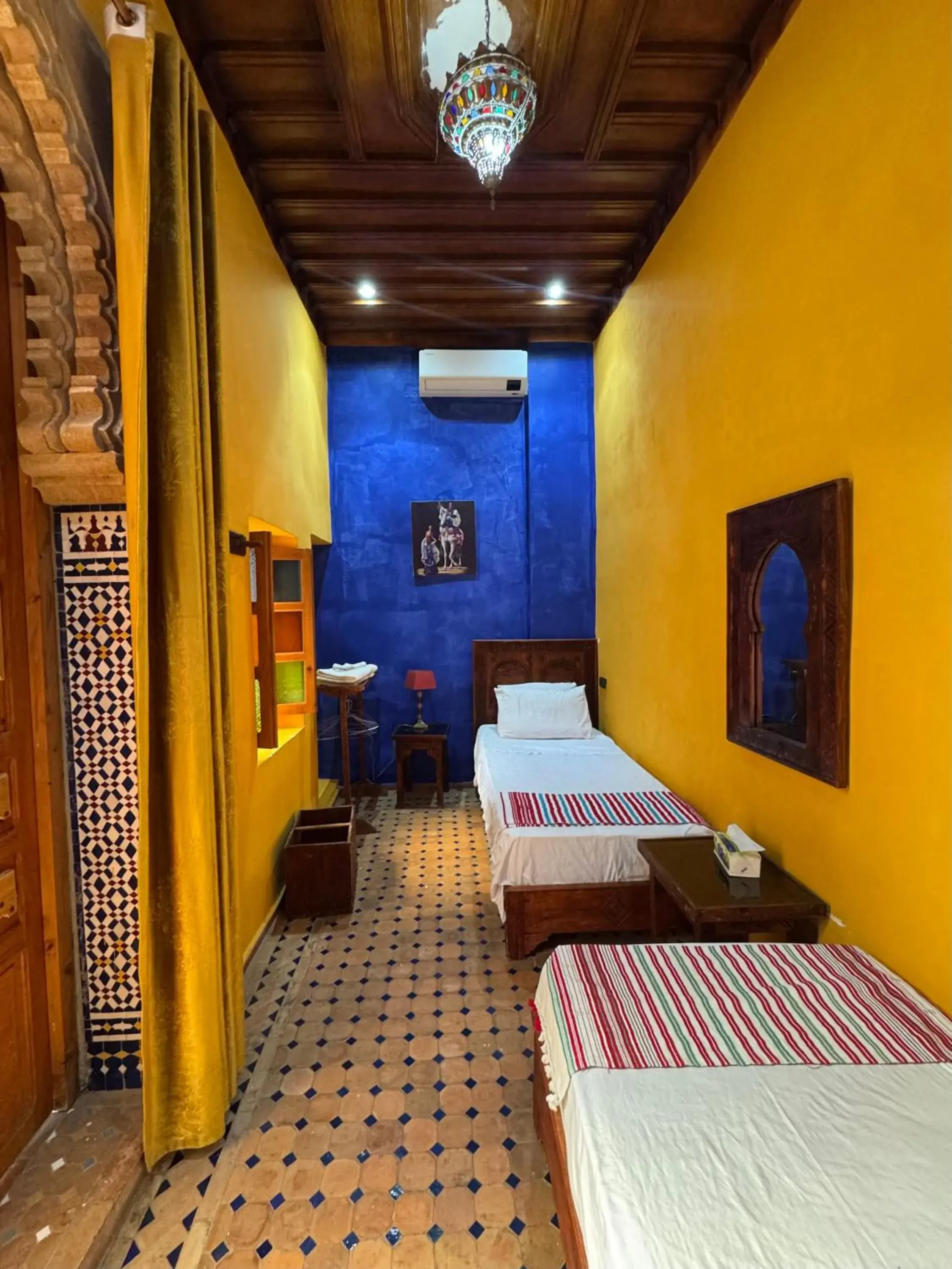 Twin Room with Private Bathroom in Riad Majorelle Twin Room with Private Bathroom in Riad Majorelle