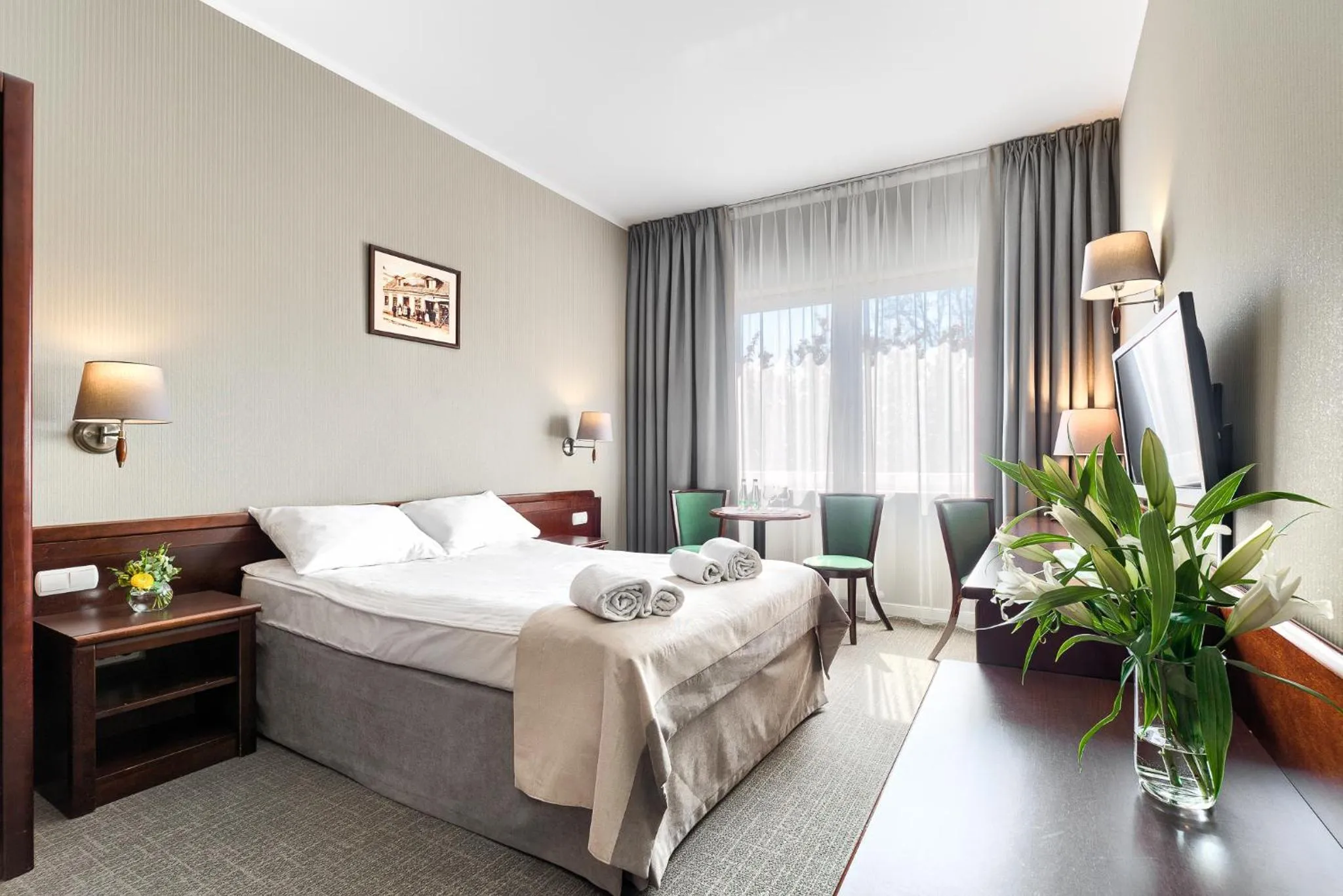 Bed in Hotel Olympic