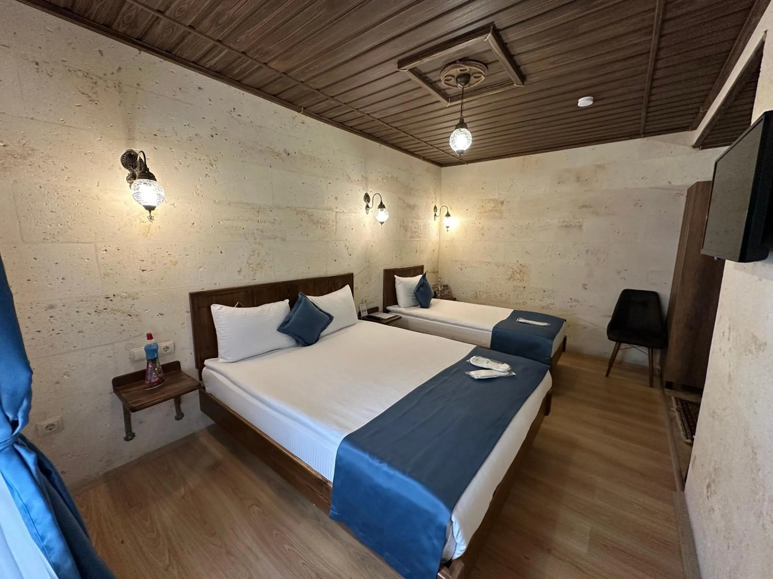 Bed in Virtus Cappadocia Hotel Göreme