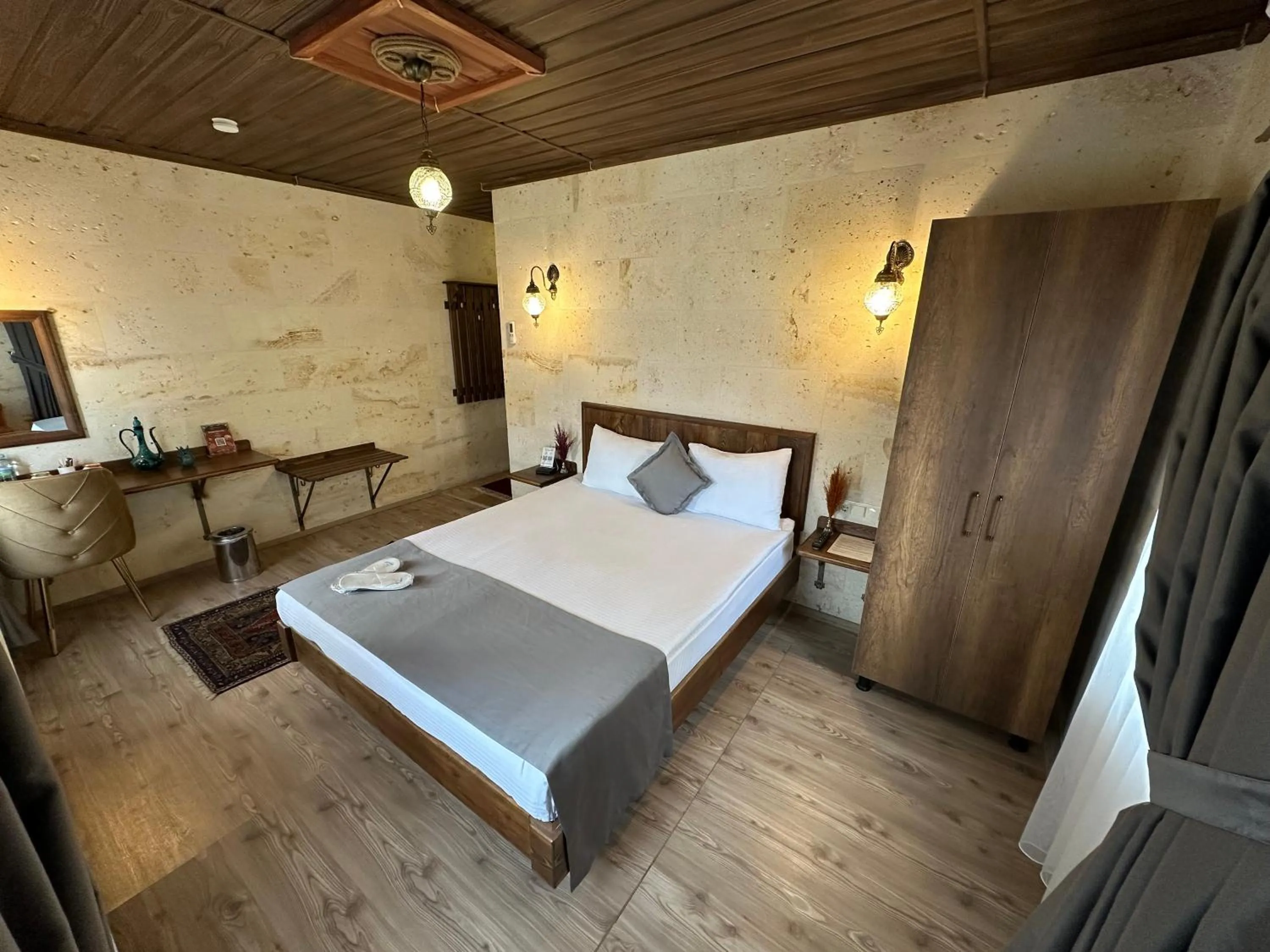 Bed in Virtus Cappadocia Hotel Göreme