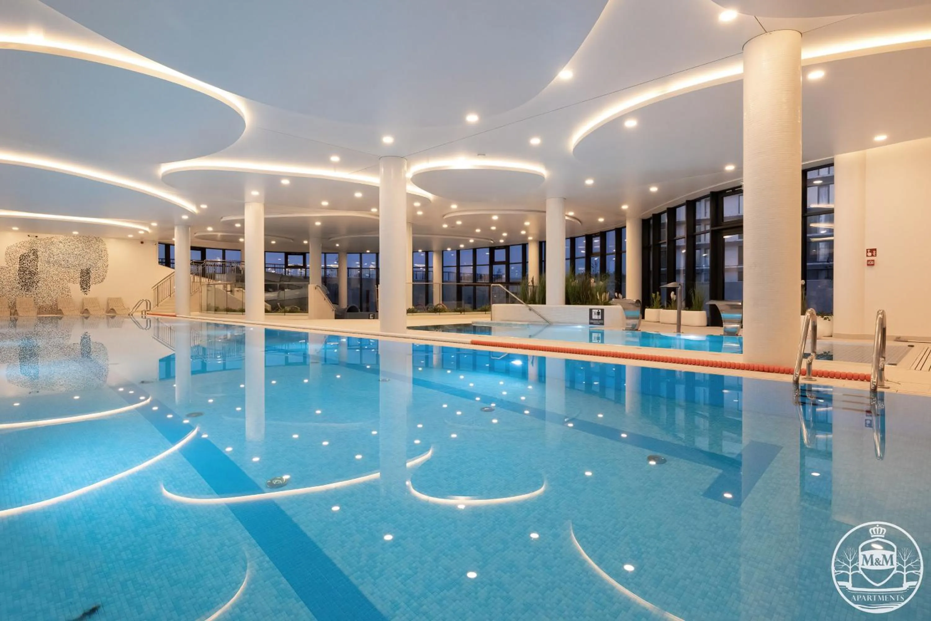 Pool view in Polanki Aqua - Aquapark, Free Parking, Apartments M&M Kołobrzeg