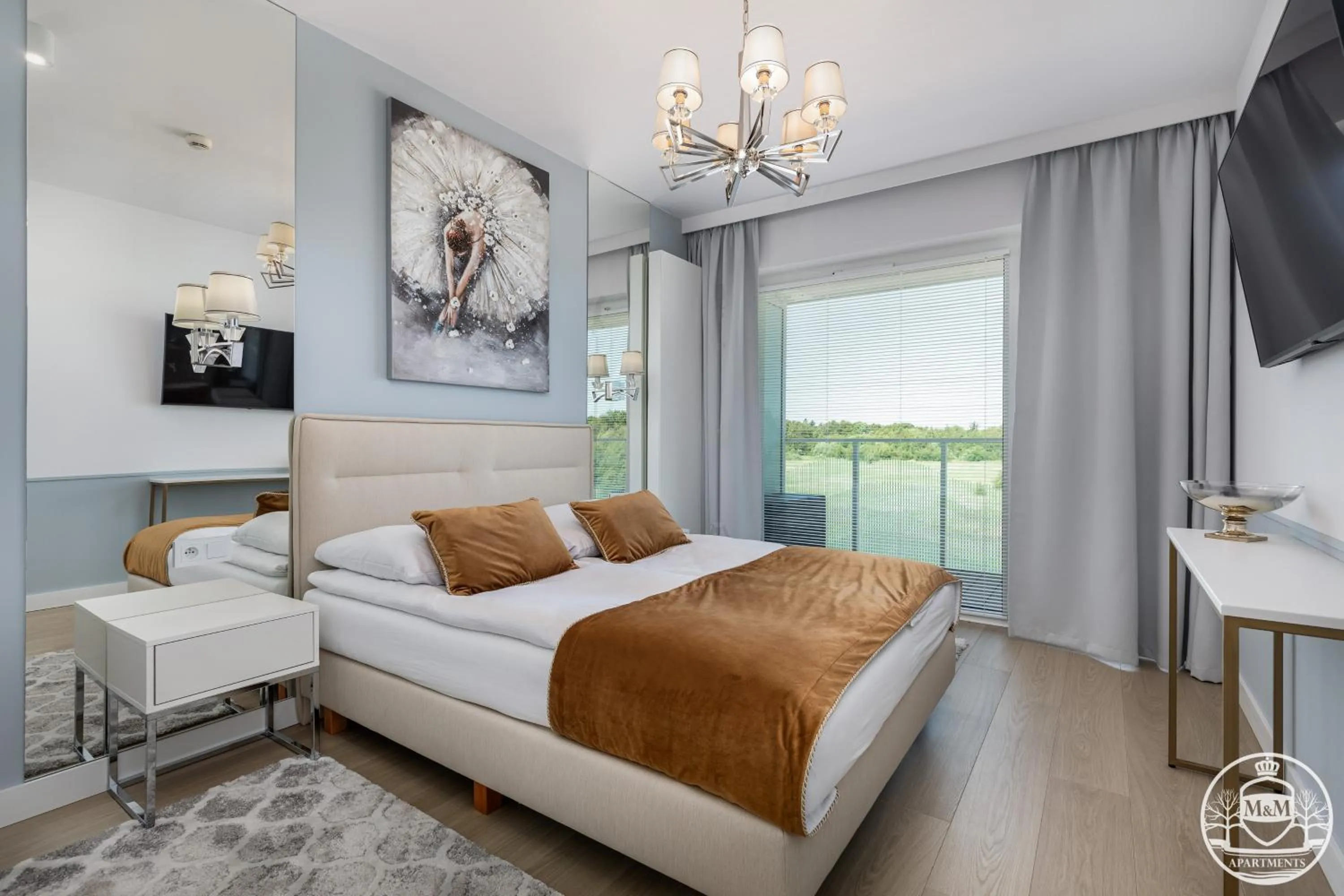 Bed in Polanki Aqua - Aquapark, Free Parking, Apartments M&M Kołobrzeg