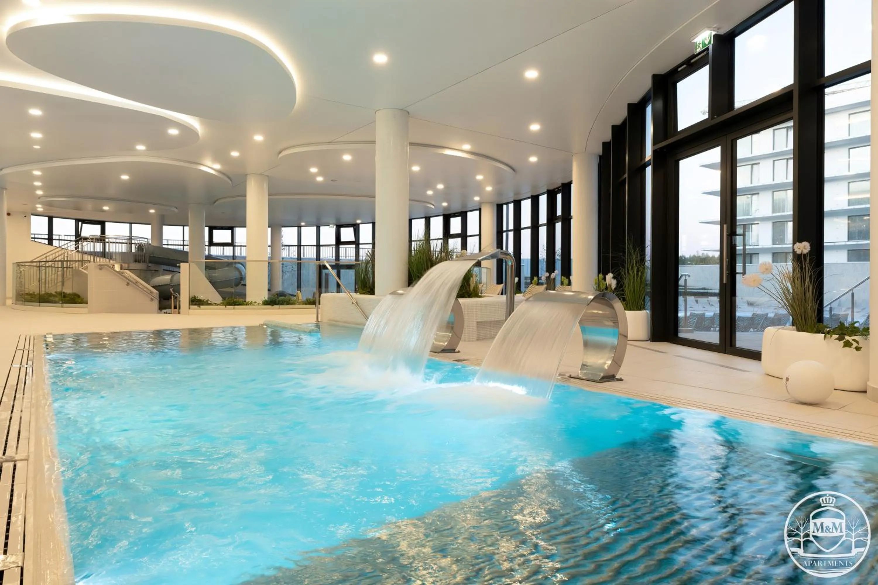 Pool view in Polanki Aqua - Aquapark, Free Parking, Apartments M&M Kołobrzeg