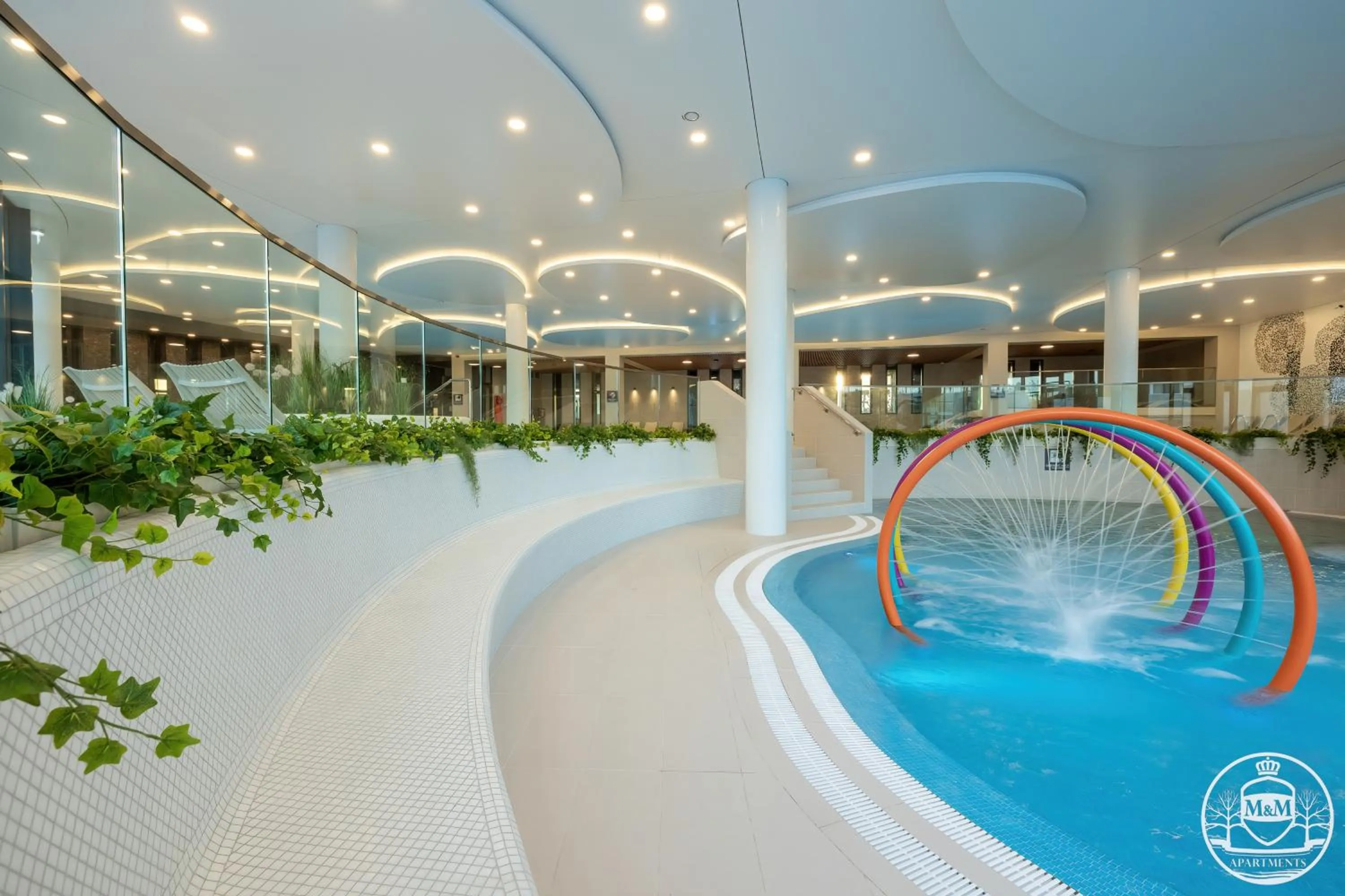 Pool view in Polanki Aqua - Aquapark, Free Parking, Apartments M&M Kołobrzeg