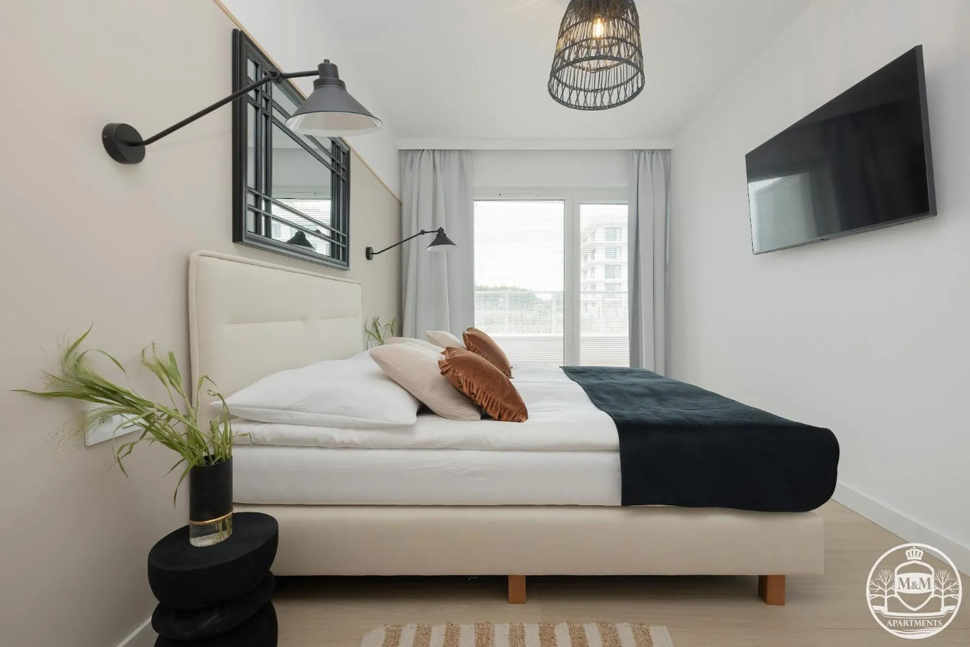 Bed in Polanki Aqua - Aquapark, Free Parking, Apartments M&M Kołobrzeg