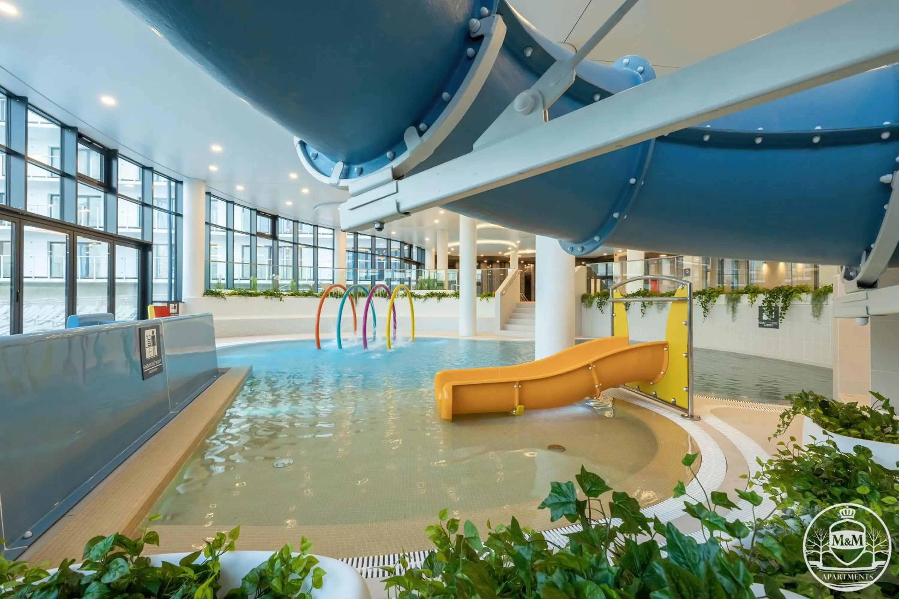 Swimming pool in Polanki Aqua - Aquapark, Free Parking, Apartments M&M Kołobrzeg