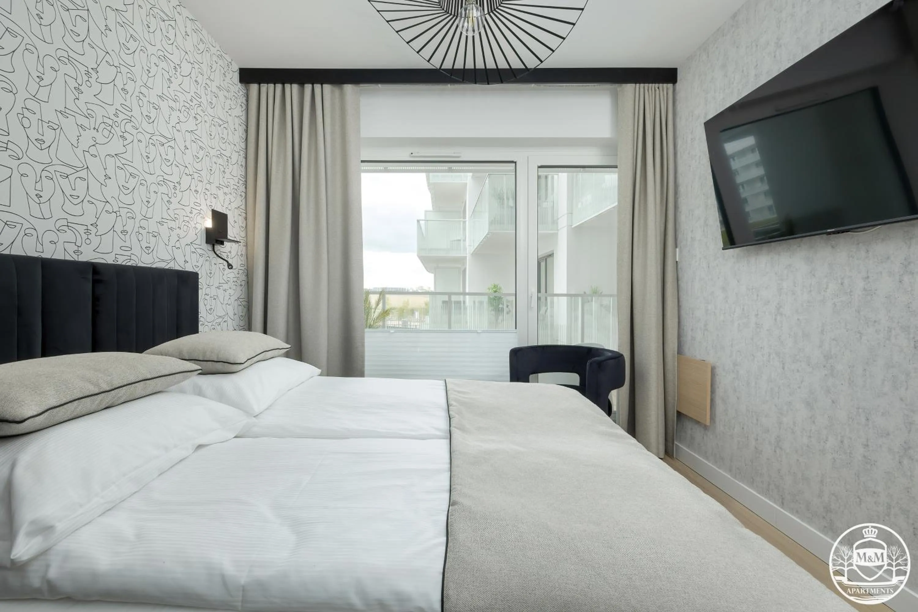 Bed in Polanki Aqua - Aquapark, Free Parking, Apartments M&M Kołobrzeg