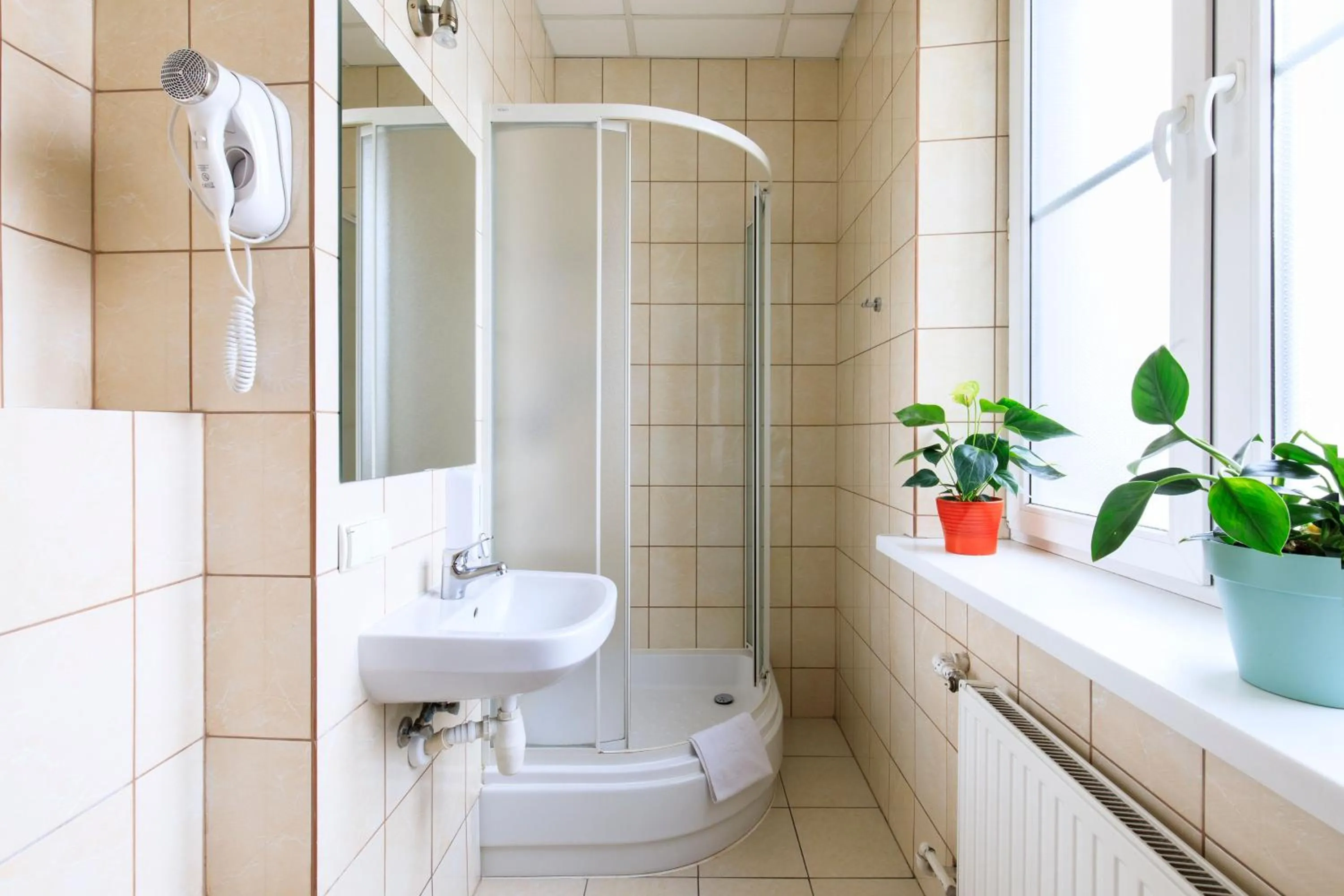 Shower in Premium Hostel