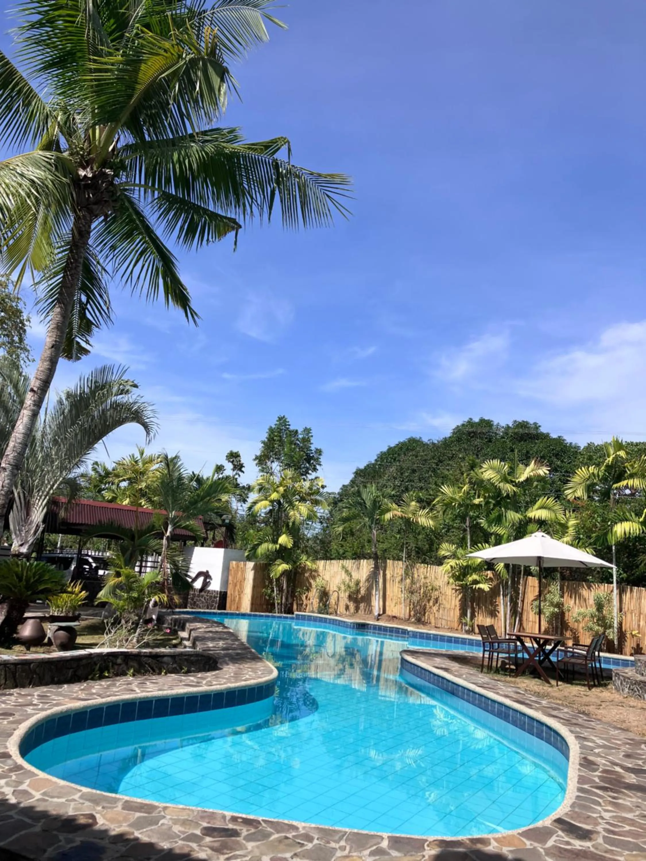 Pool view in Villa Formosa Panglao