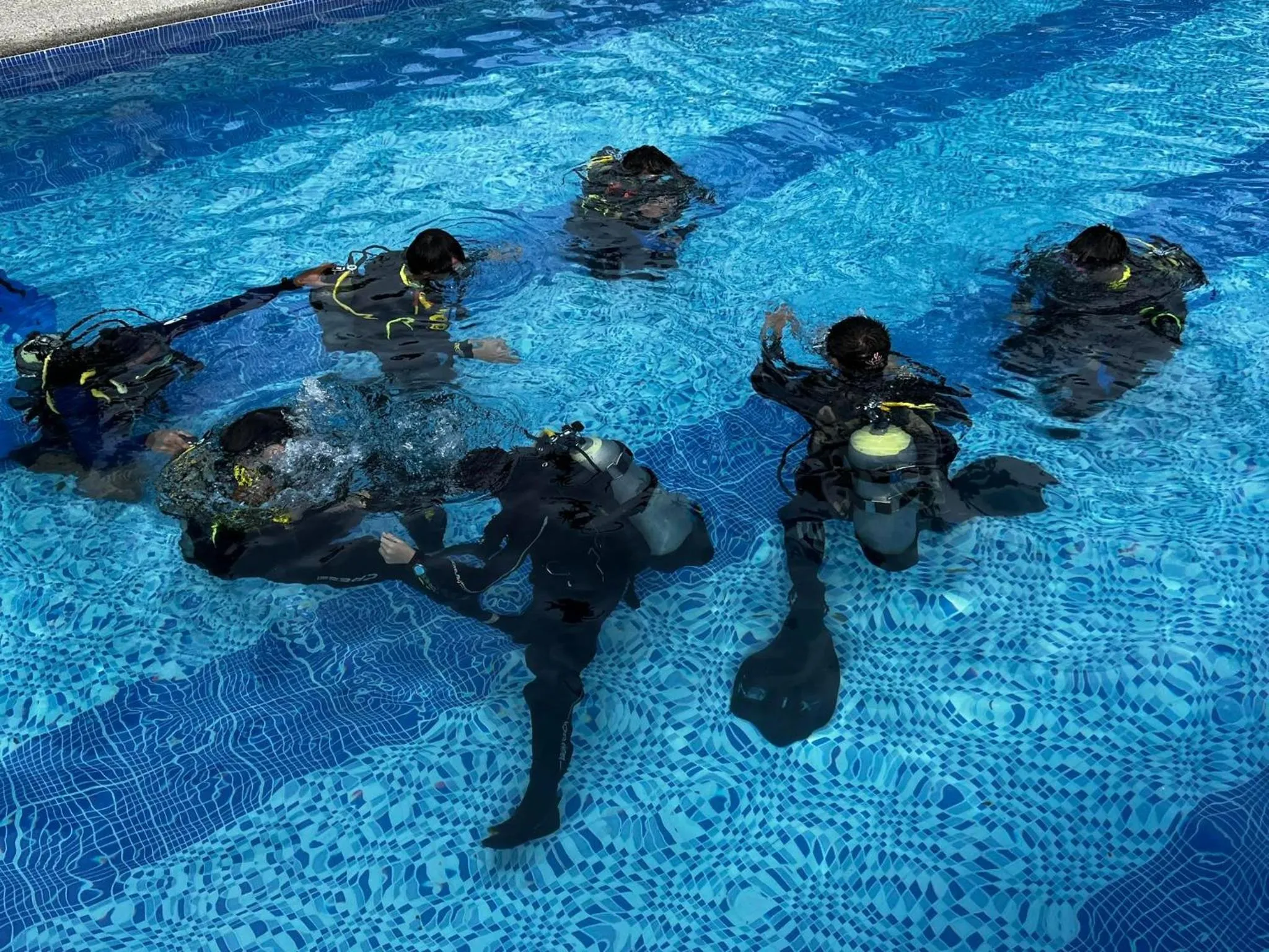 People in Infinity Diving Resort and Residences