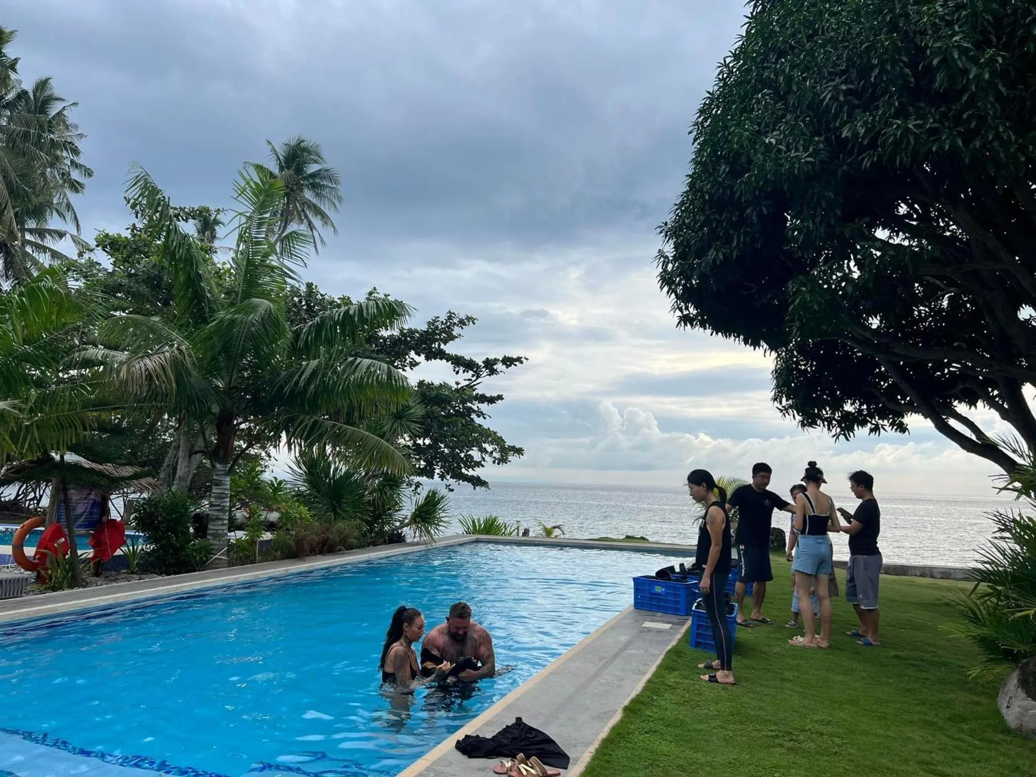 People in Infinity Diving Resort and Residences