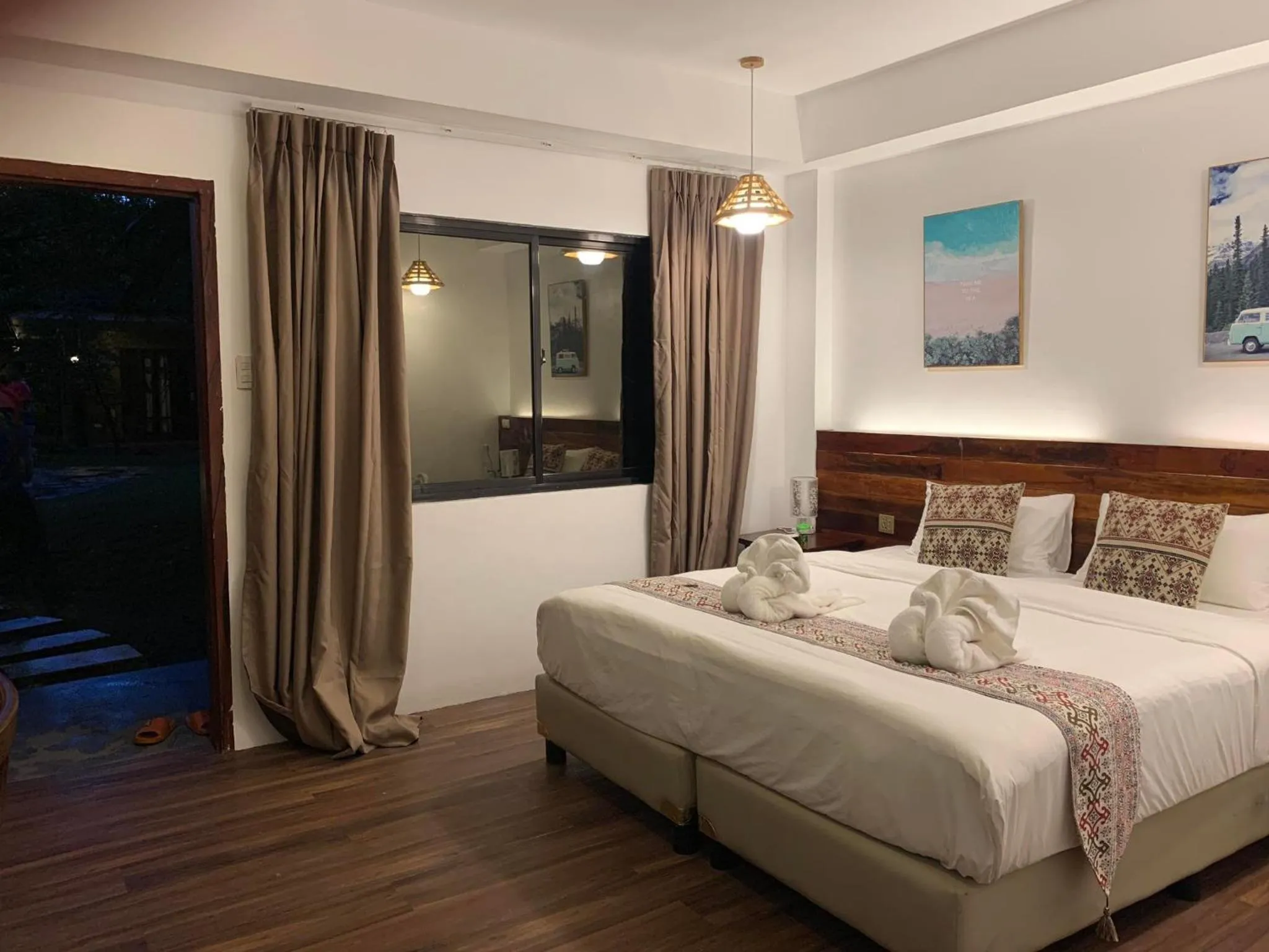 Bed in Infinity Diving Resort and Residences