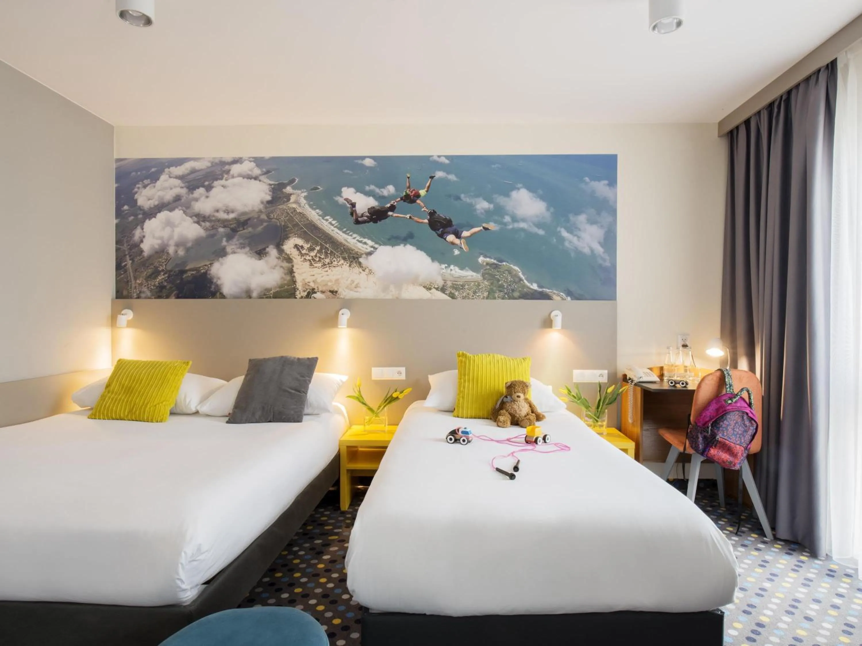 Bedroom, Bed in ibis Styles Warszawa West