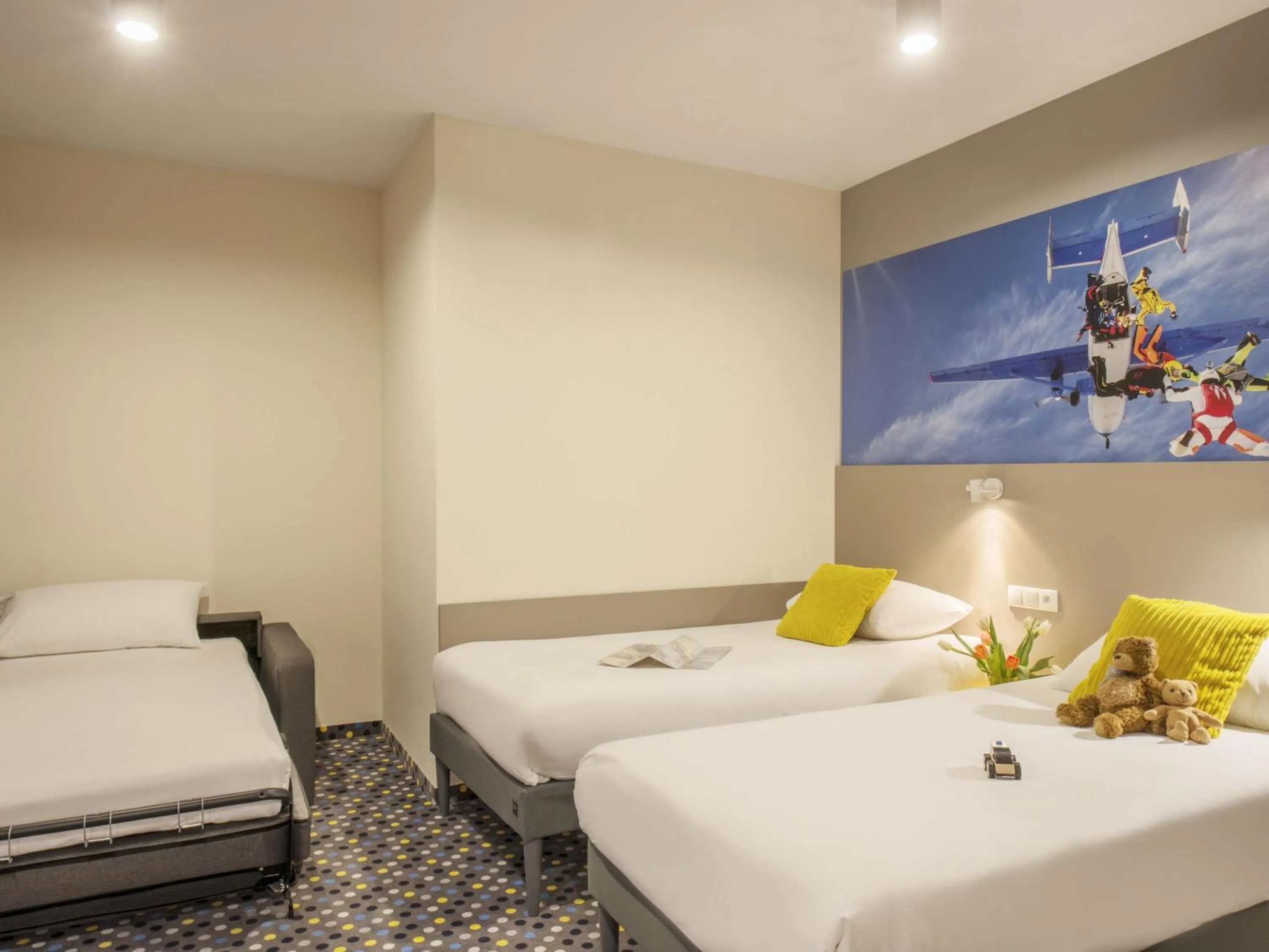 Bedroom, Bed in ibis Styles Warszawa West