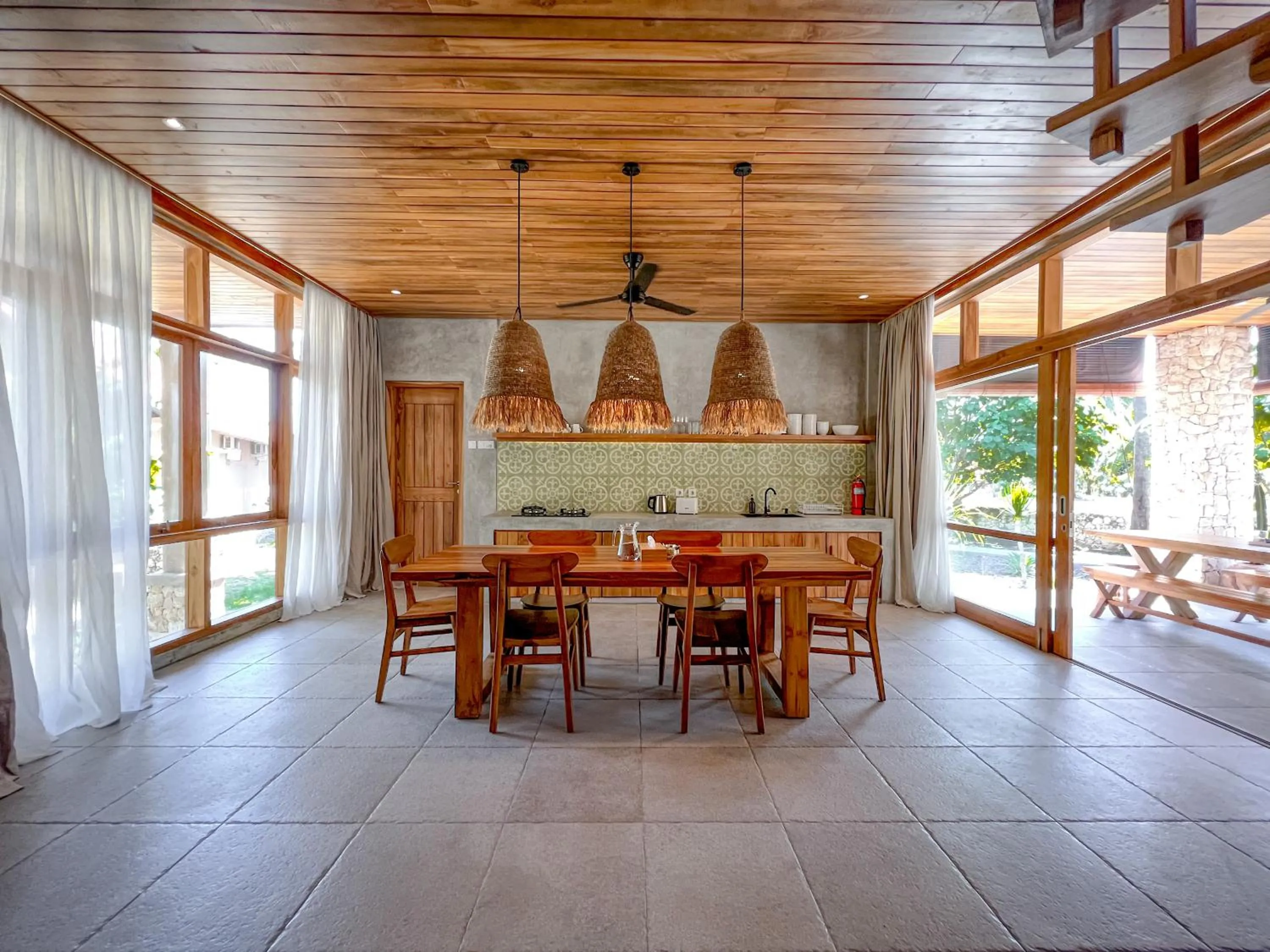 Dining area in Diamond Beach Villas