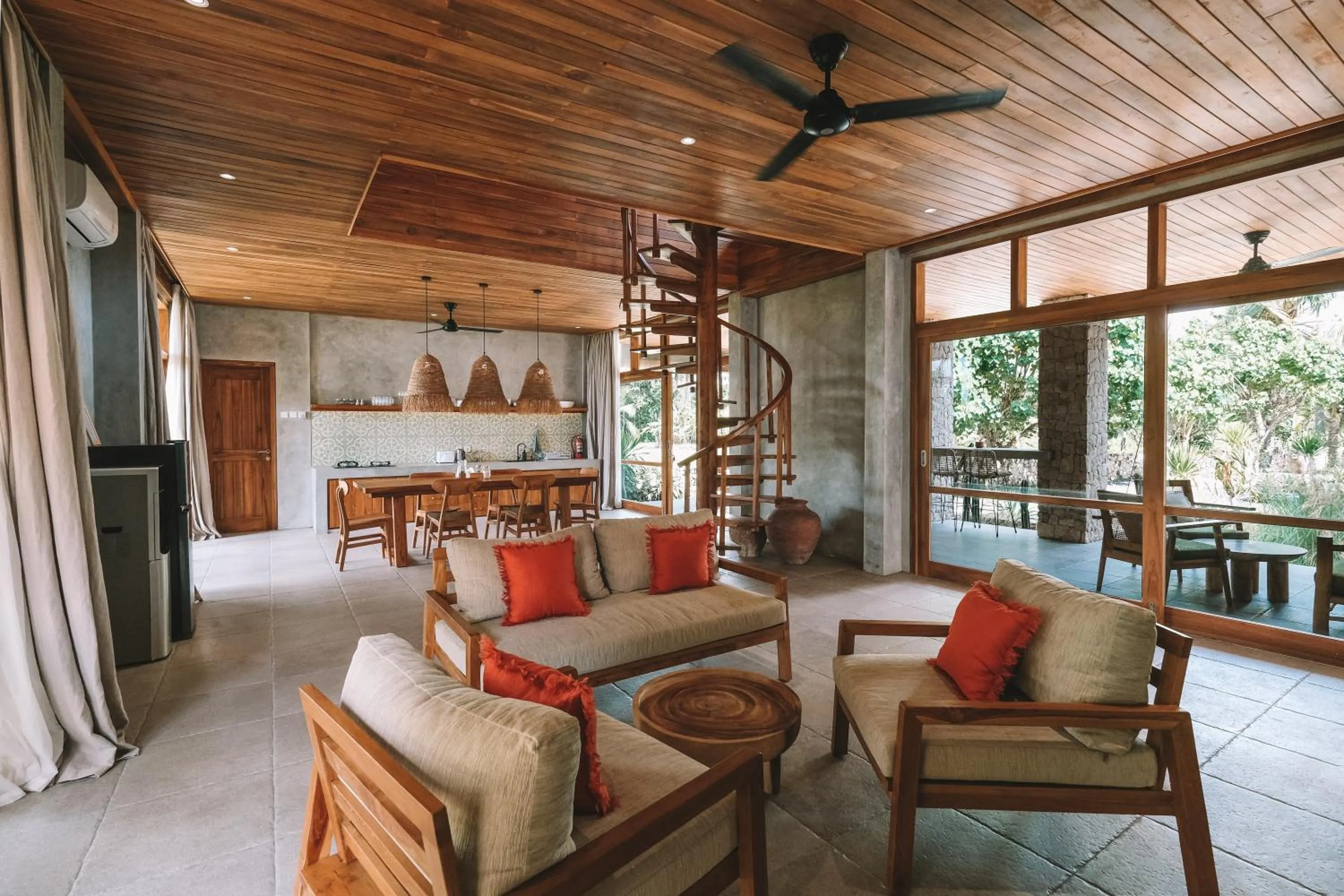 Living room in Diamond Beach Villas