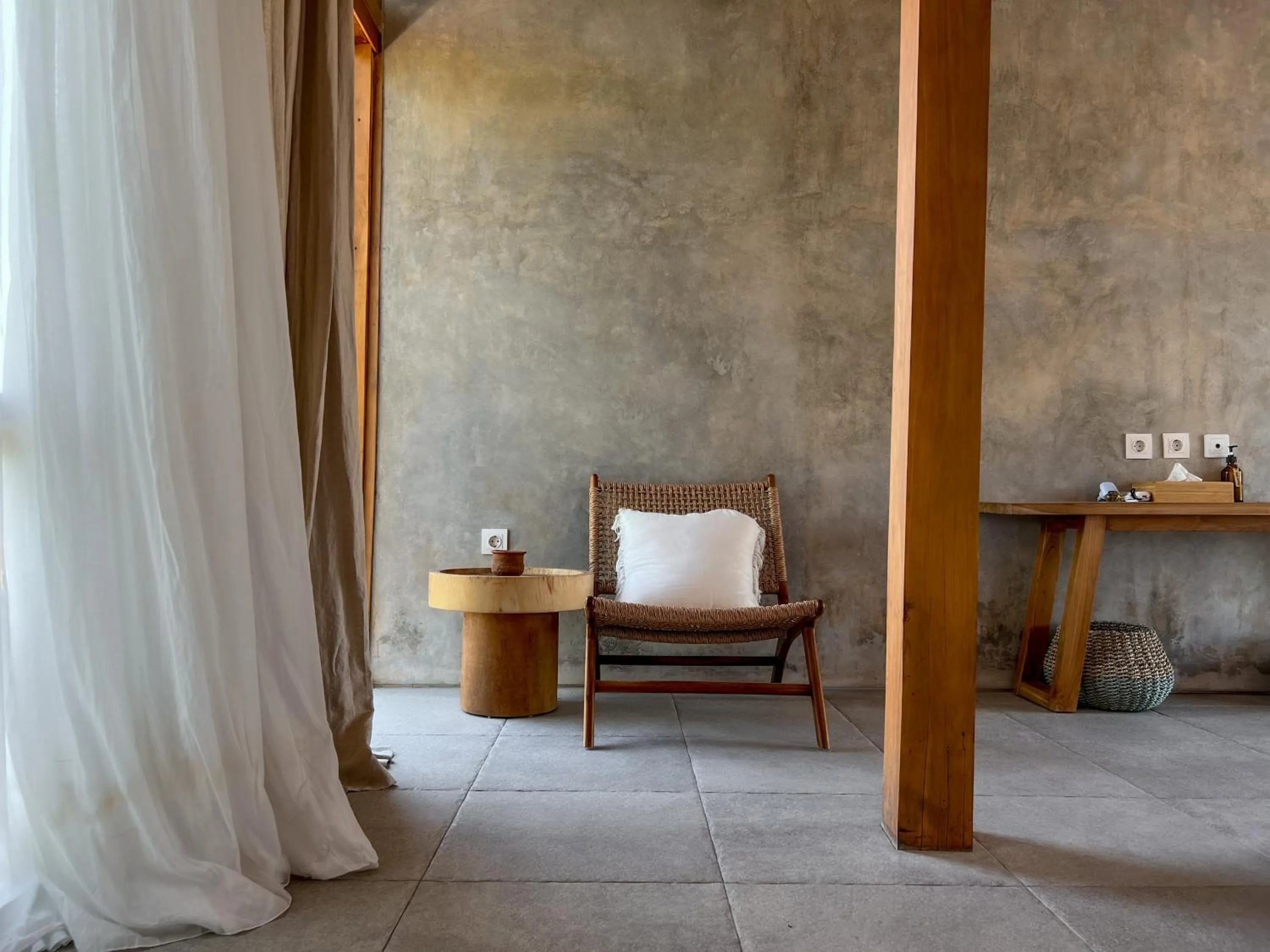 Seating area in Diamond Beach Villas