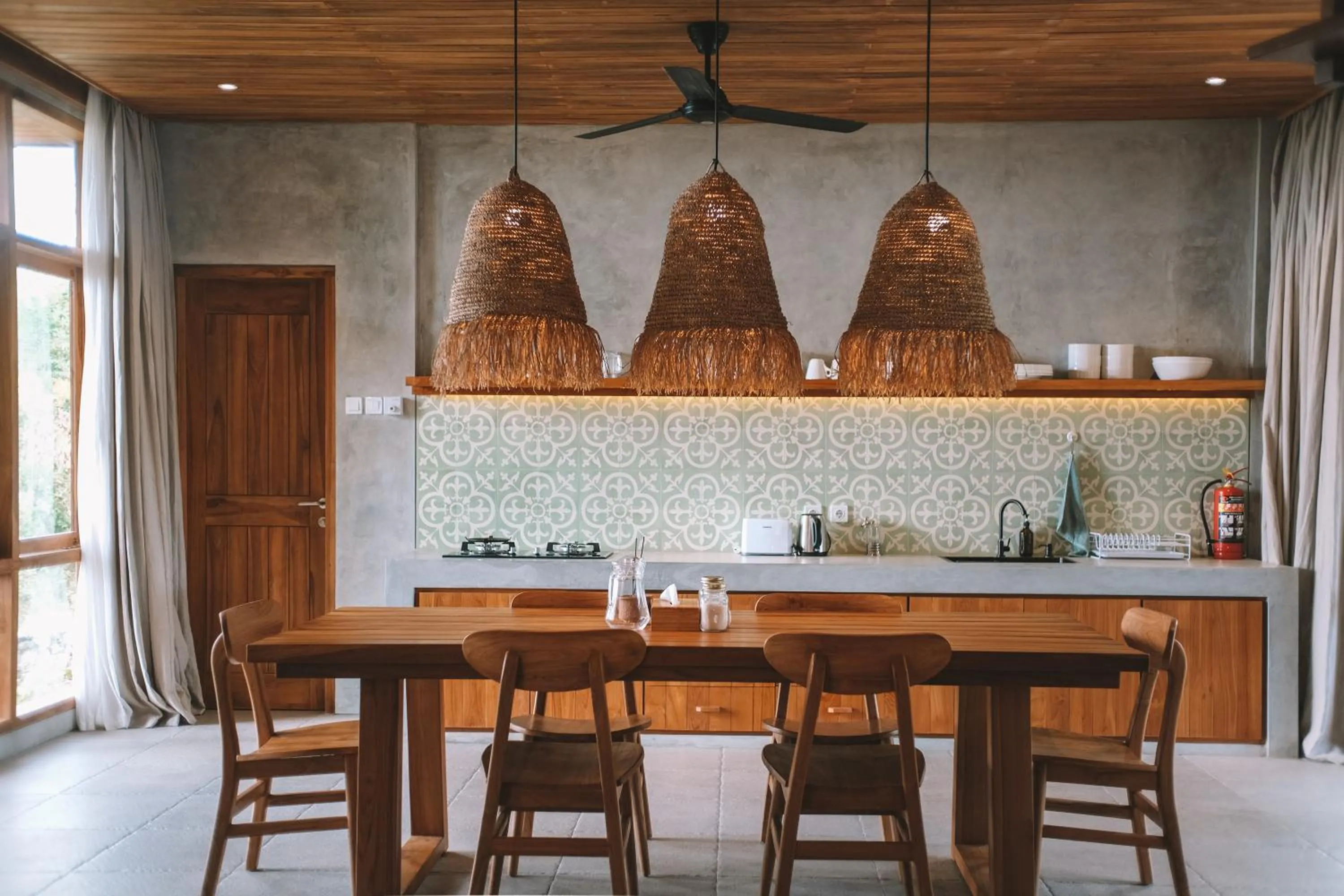 Dining area in Diamond Beach Villas