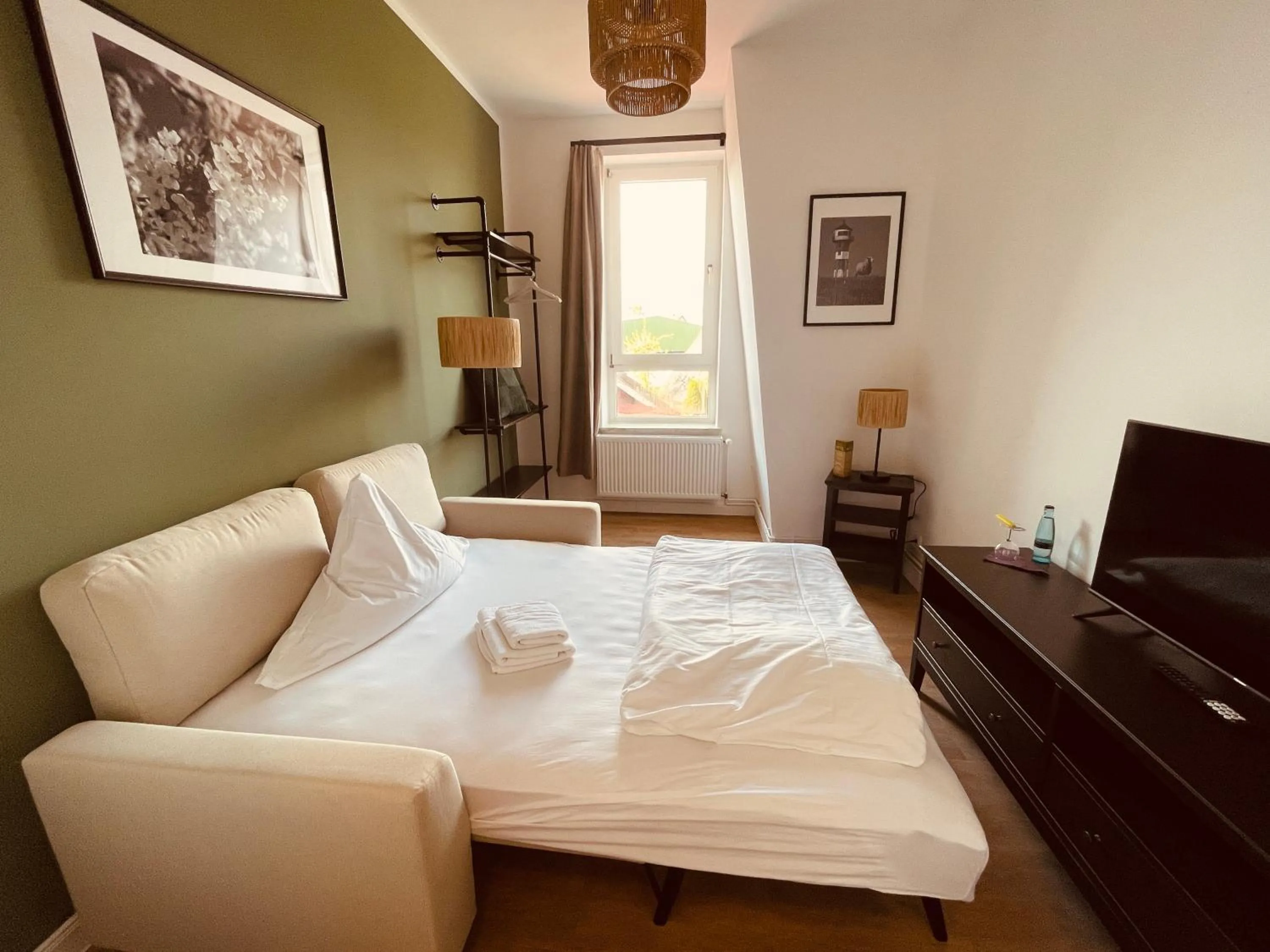 TV and multimedia, Bed in Fährhaus Kirschenland