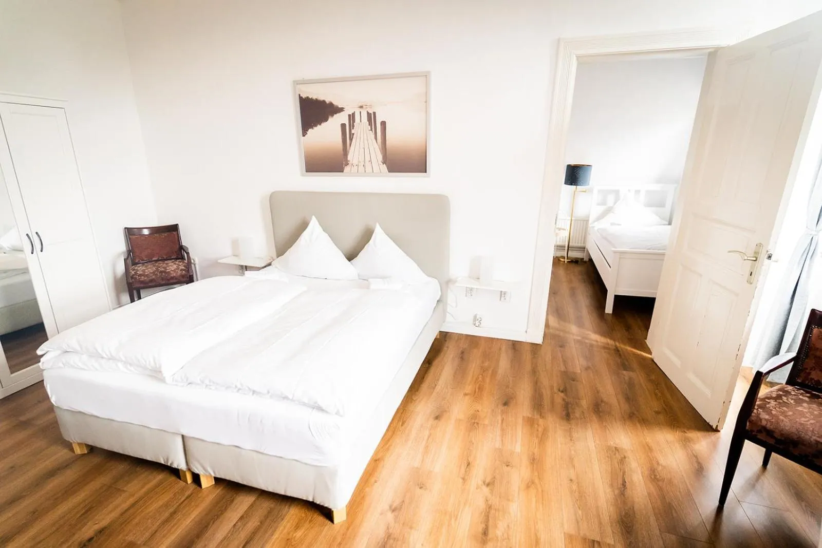 Bed in Fährhaus Kirschenland