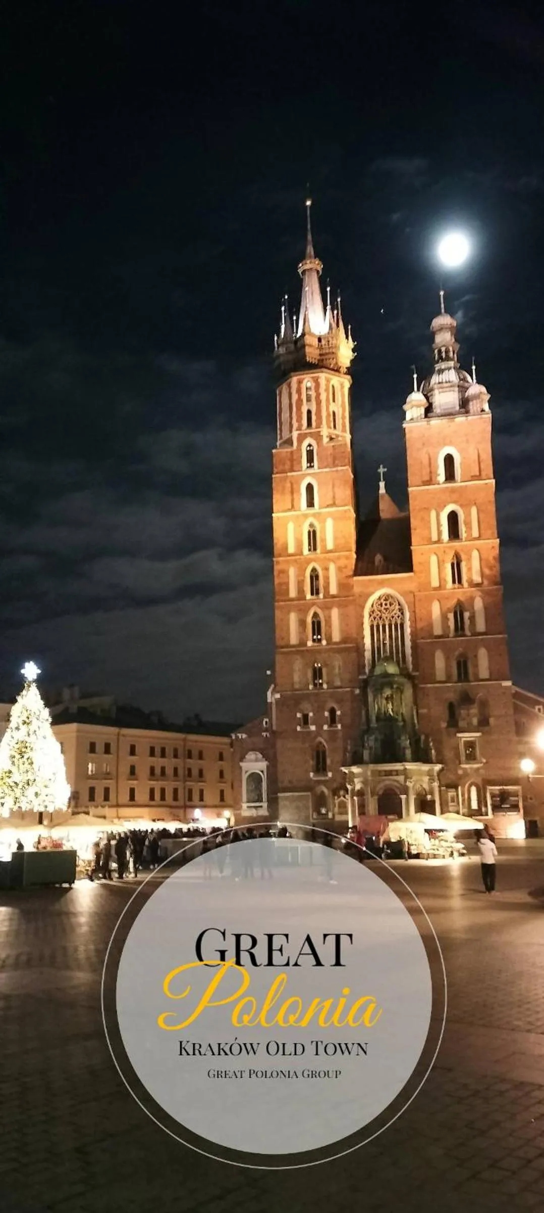 City view in Great Polonia Kraków Old Town