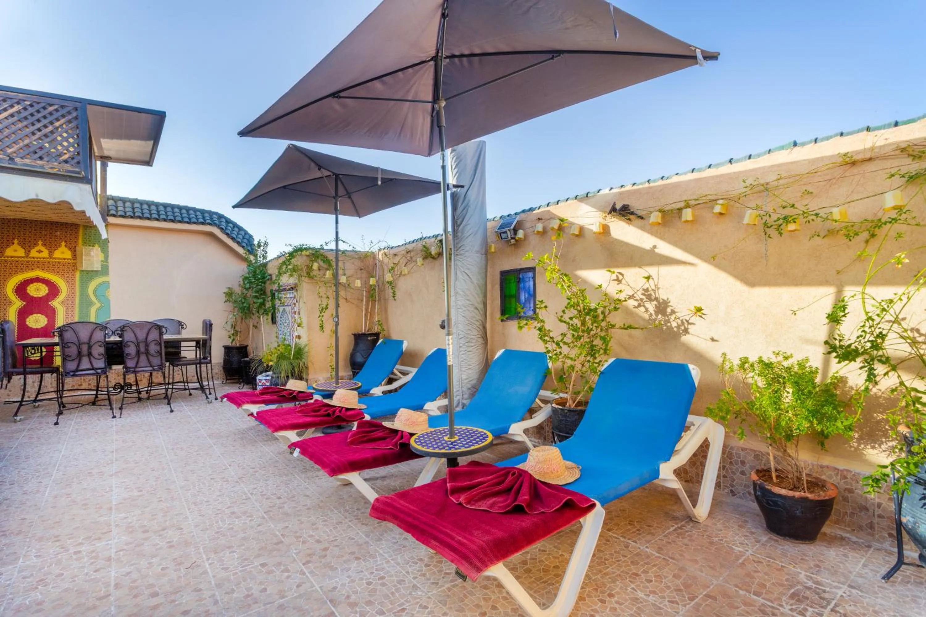 Patio in Riad La Porte d'Or & SPA