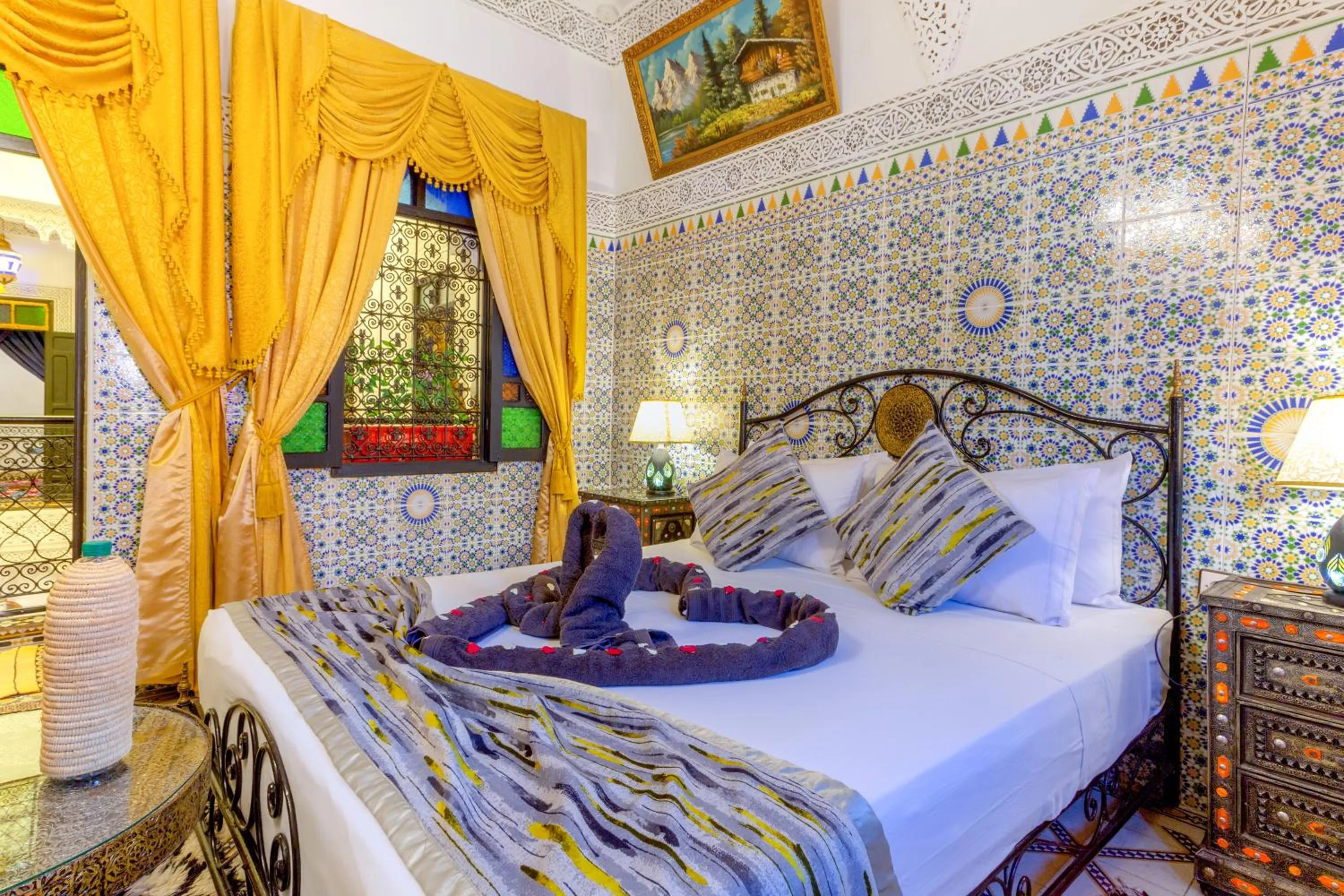 Bedroom, Bed in Riad La Porte d'Or & SPA