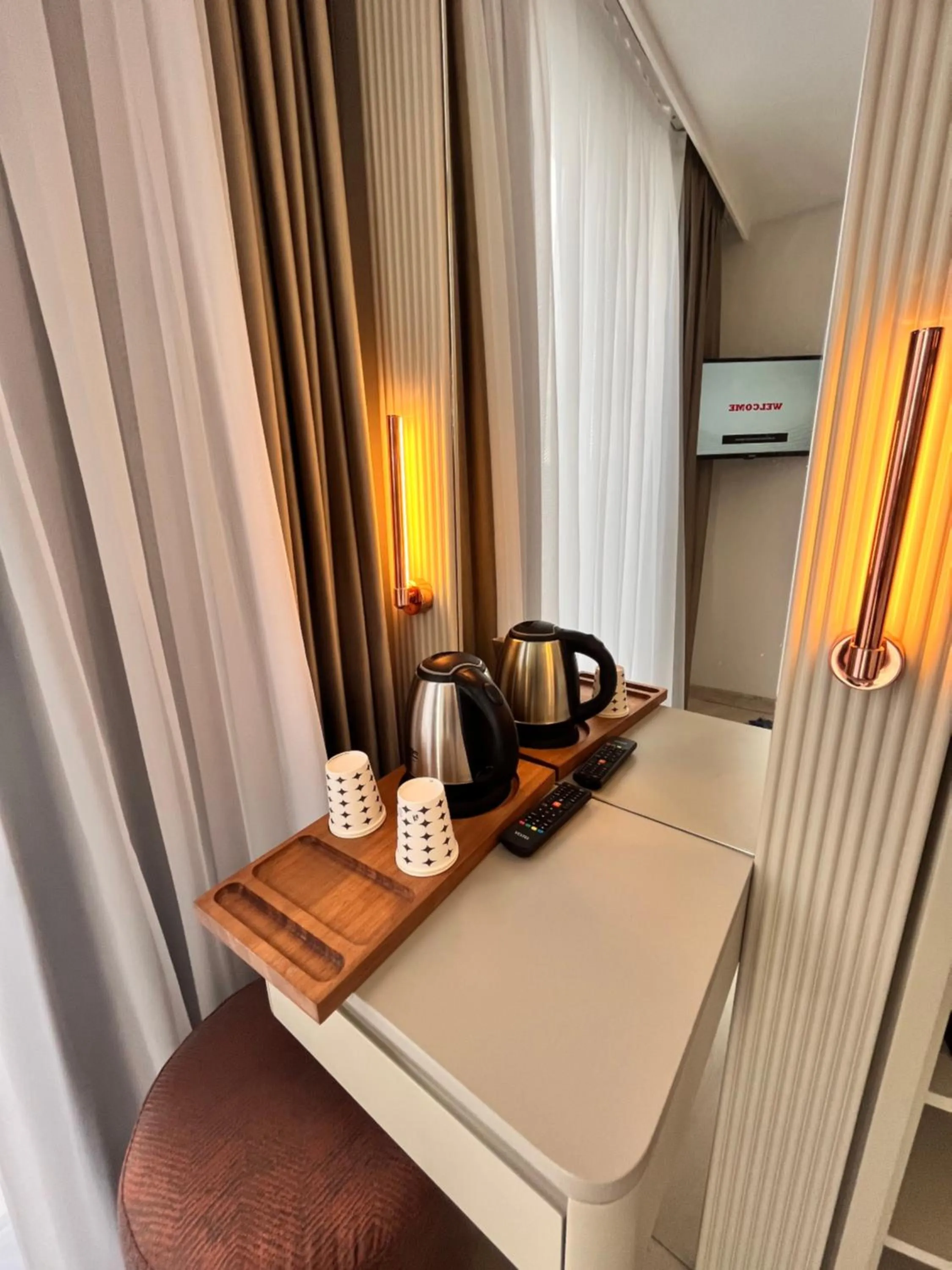 Coffee/tea facilities, Bed in Cetin Port Hotel