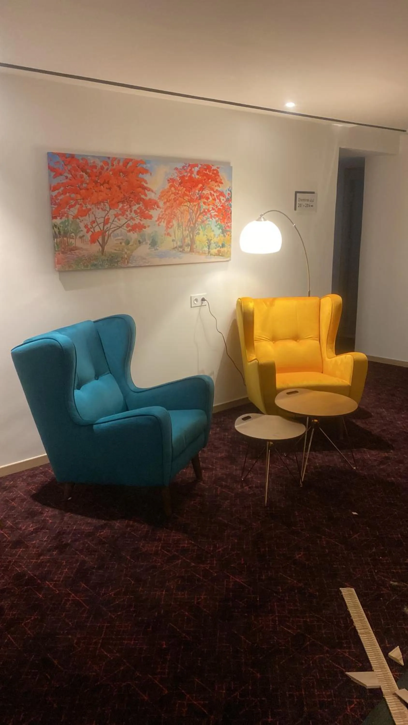 Seating area in Fajr Hotel