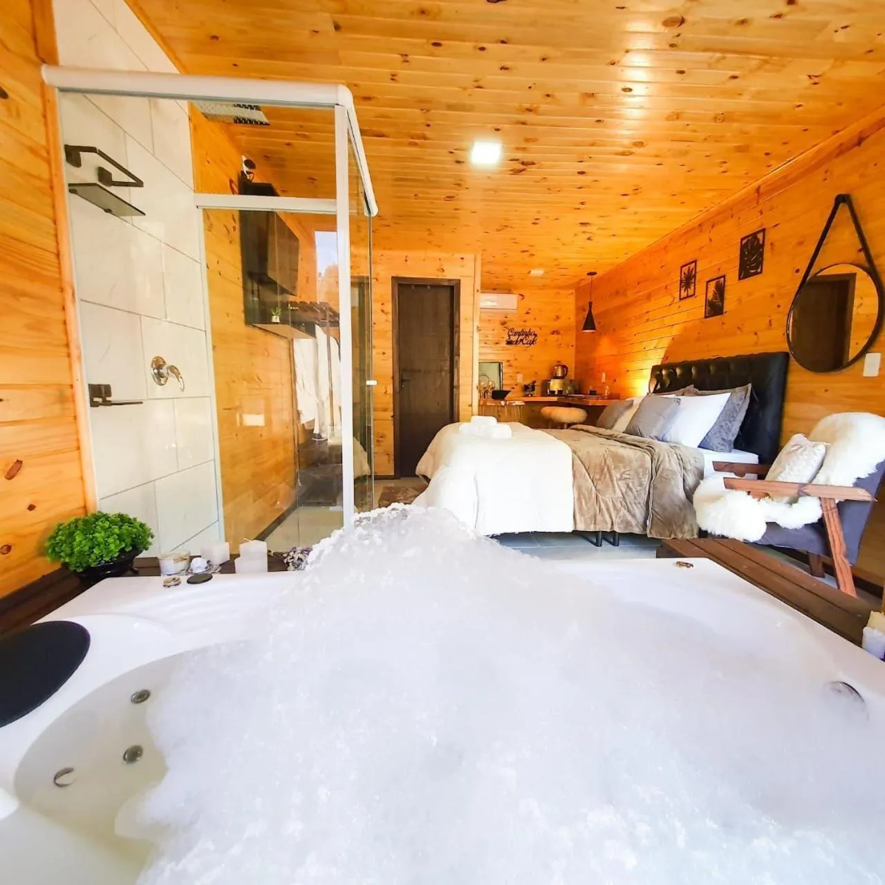 Hot Tub, Bed in Cabana Brisa Serrana - Urubici-SC