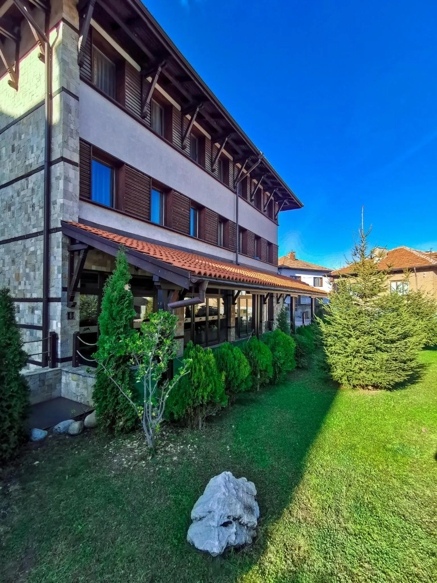Property building in Trinity Residence Bansko with Free Shuttle to Gondola