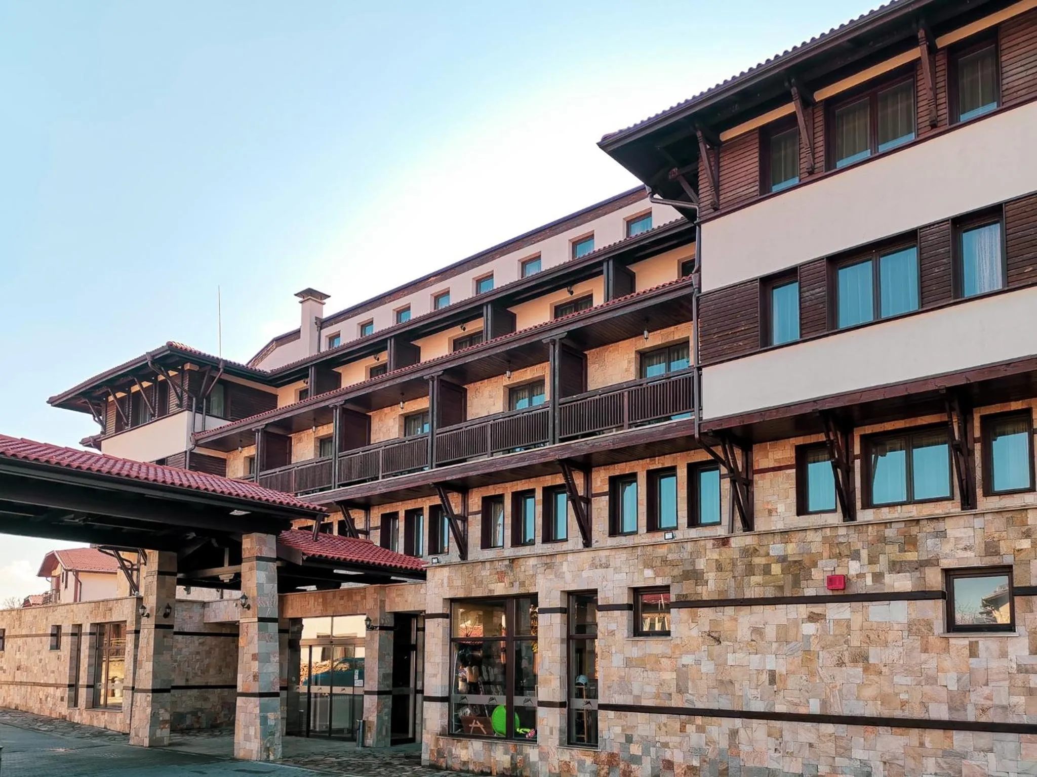 Property building in Trinity Residence Bansko with Free Shuttle to Gondola