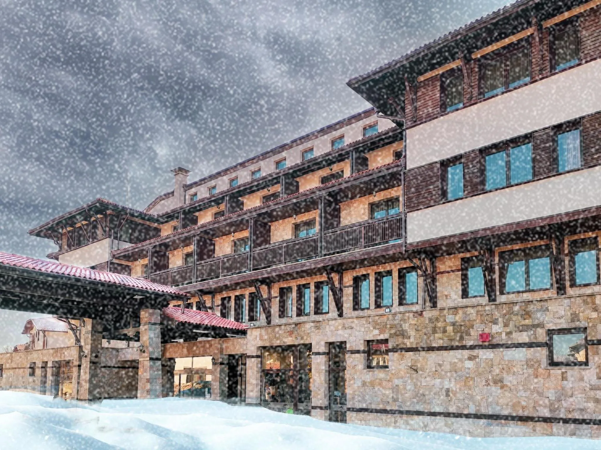Property building in Trinity Residence Bansko with Free Shuttle to Gondola