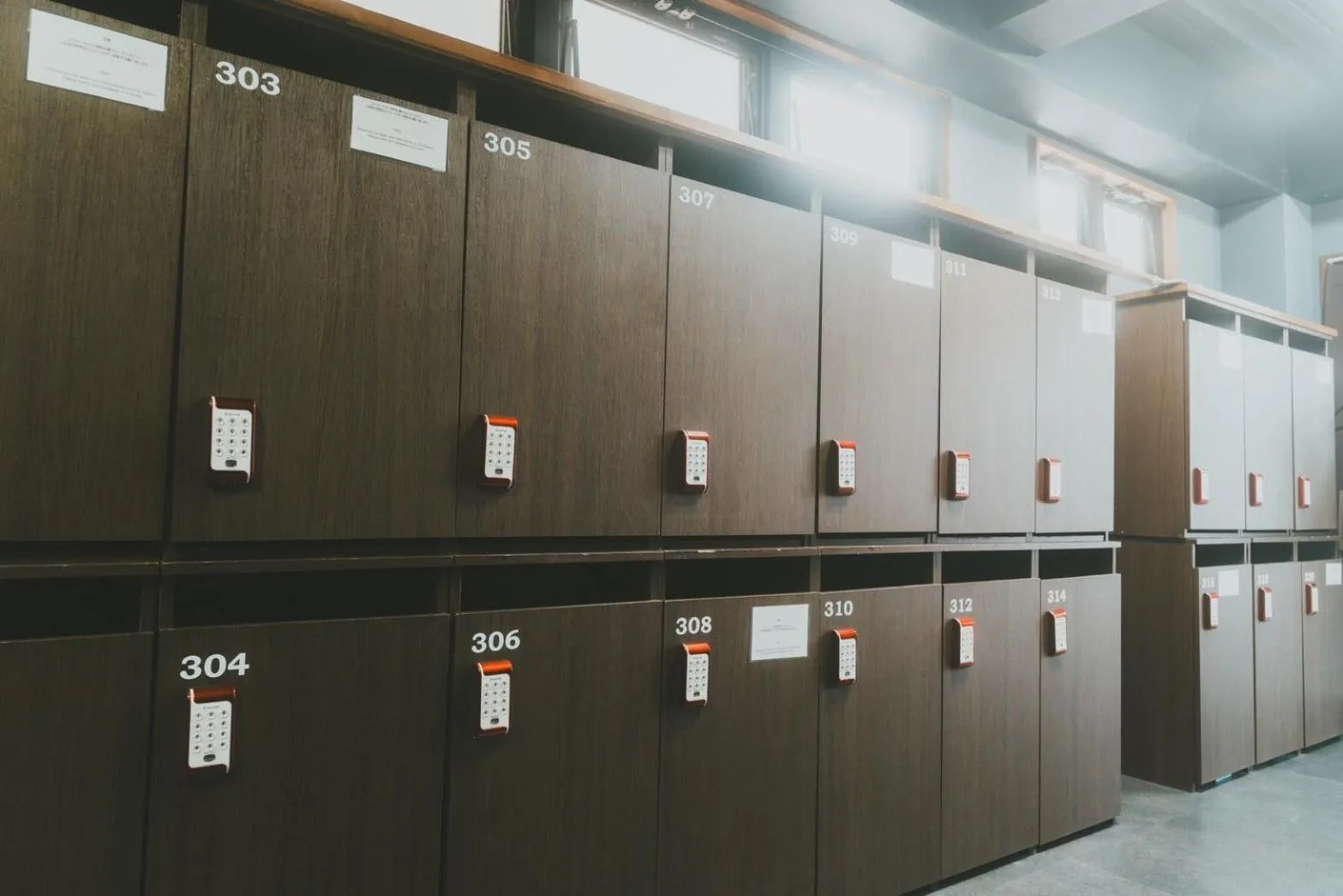 locker in Hiromas Hostel in Ueno