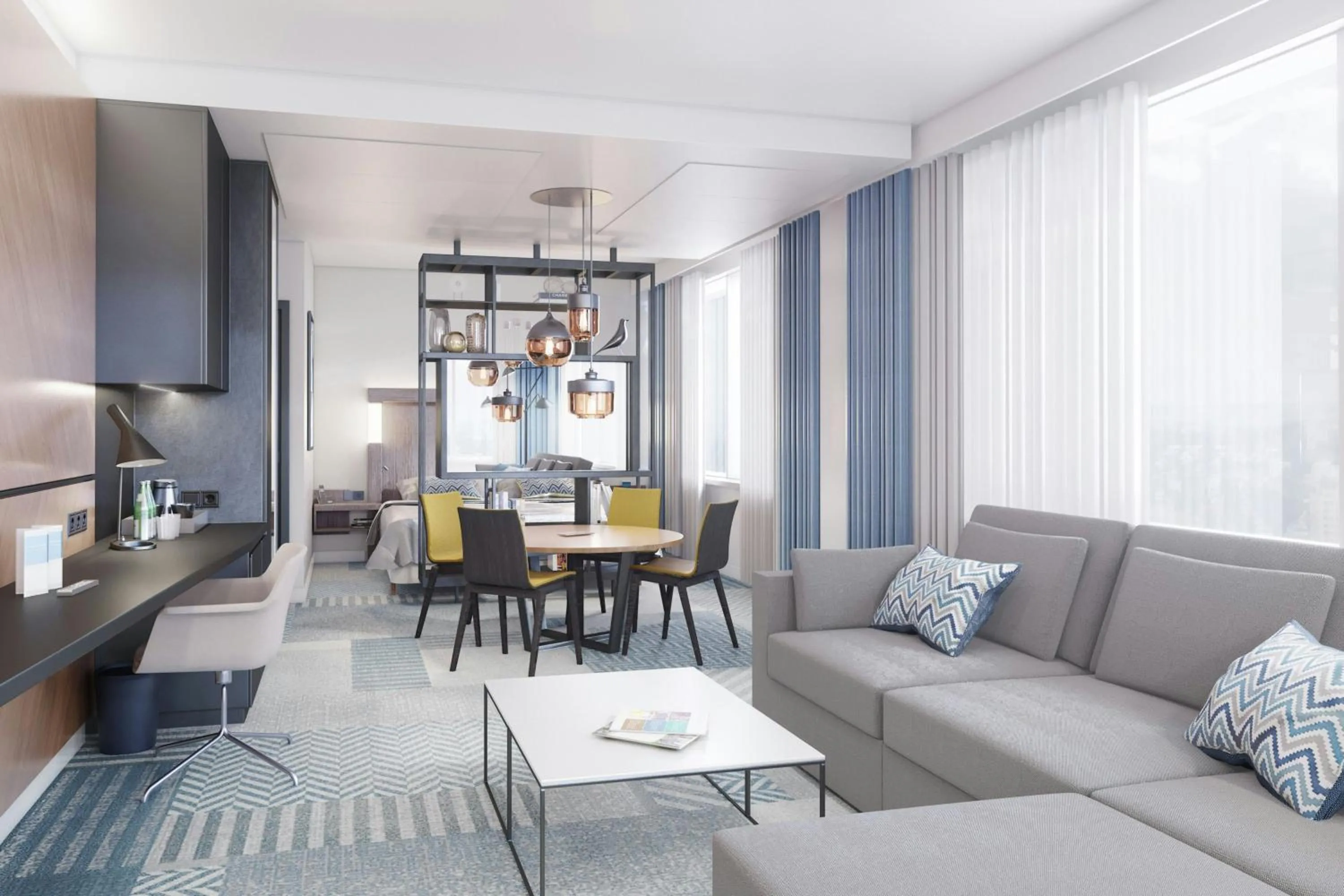 Photo of the whole room in Courtyard by Marriott Katowice City Center